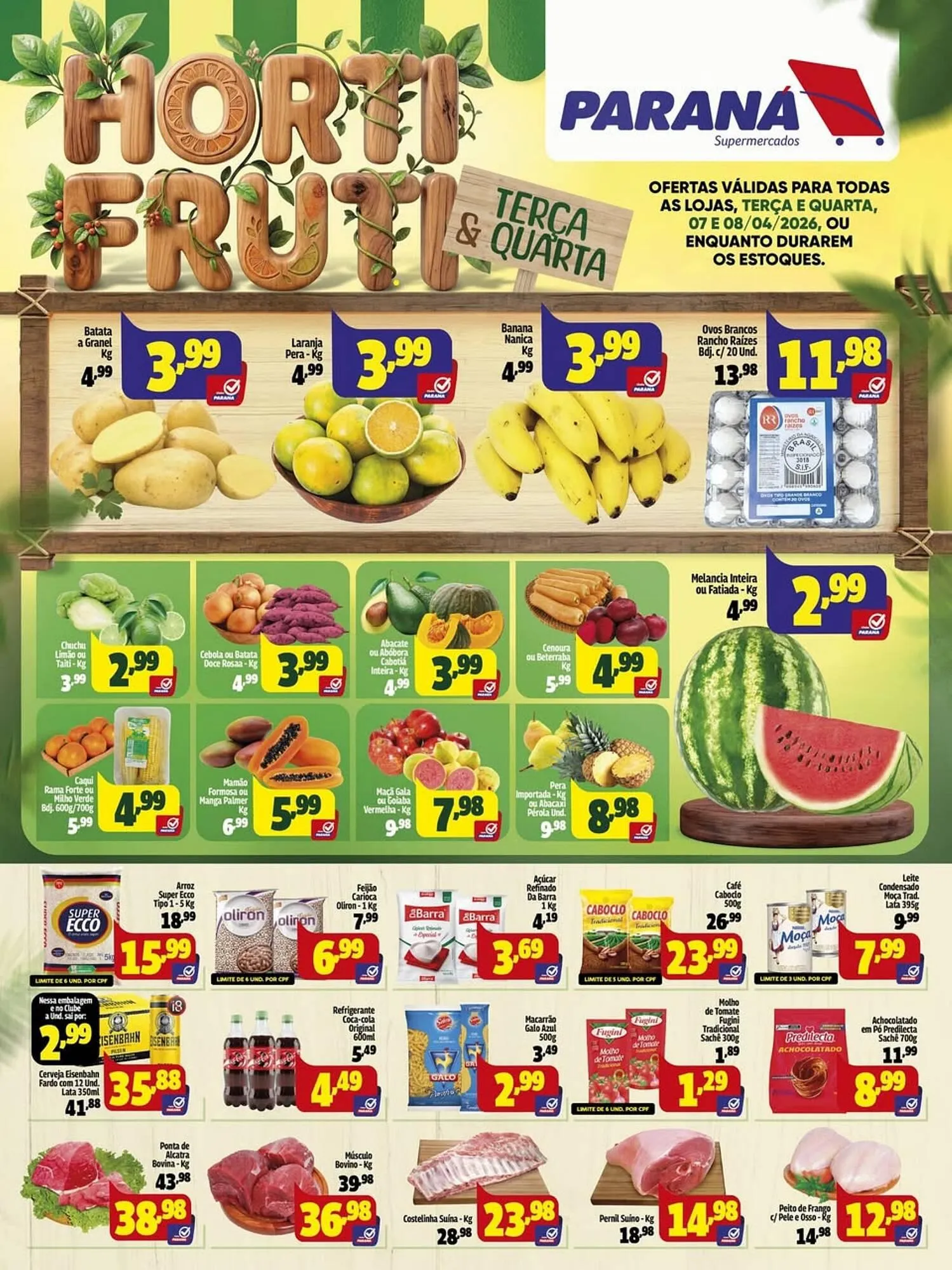 Encarte de Folheto Supermercado Paraná 6 de abril até 7 de abril 2026 - Pagina 1