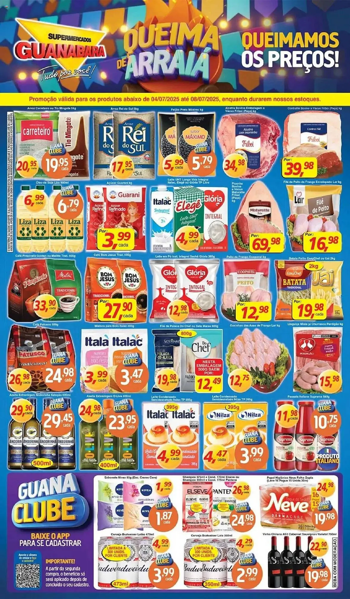 Encarte de Catálogo Supermercados Guanabara 4 de julho até 9 de julho 2025 - Pagina 1