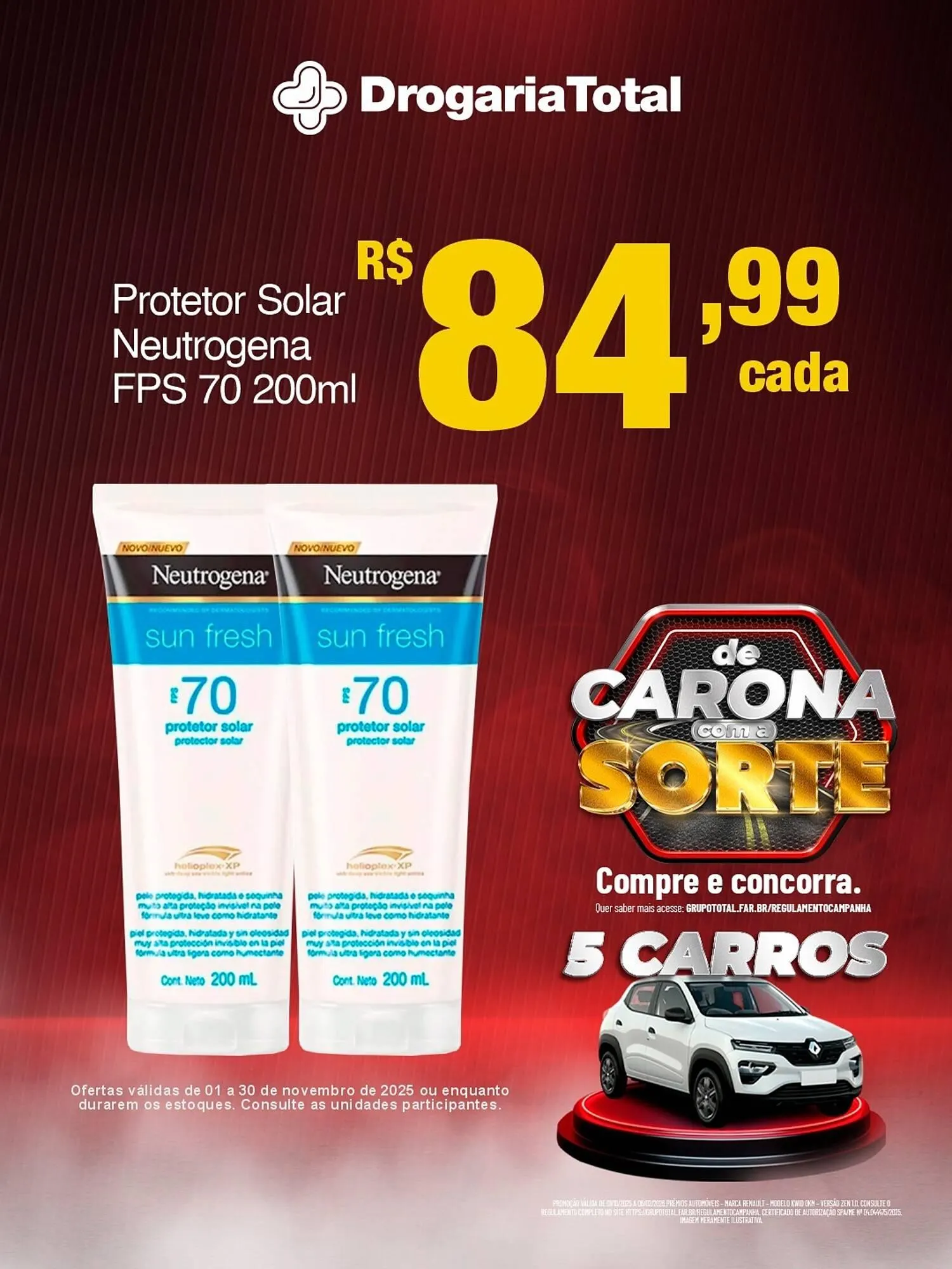 Encarte de Catálogo Drogaria Total 19 de novembro até 30 de novembro 2025 - Pagina 1