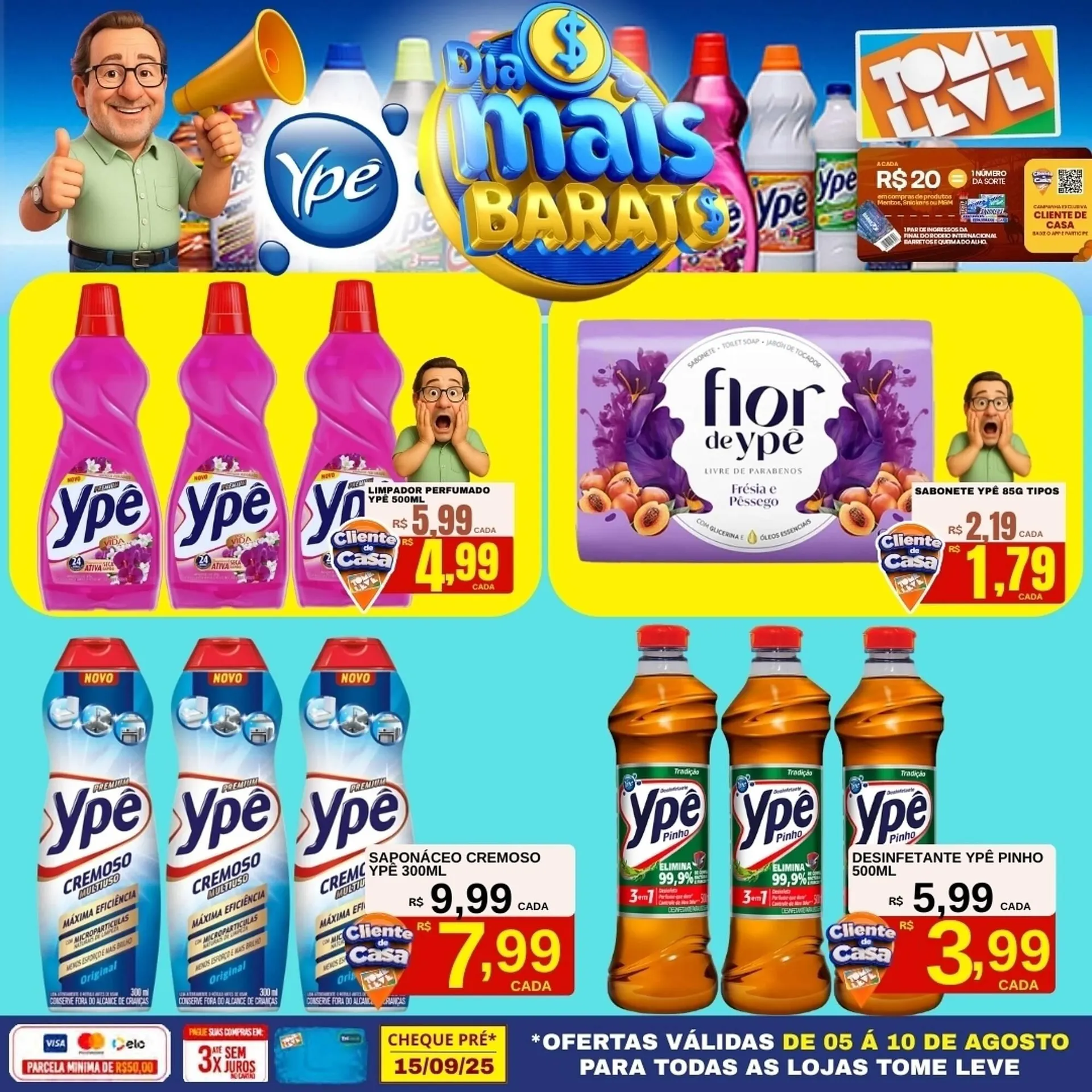 Encarte de Catálogo Tome Leve 5 de agosto até 10 de agosto 2025 - Pagina 1