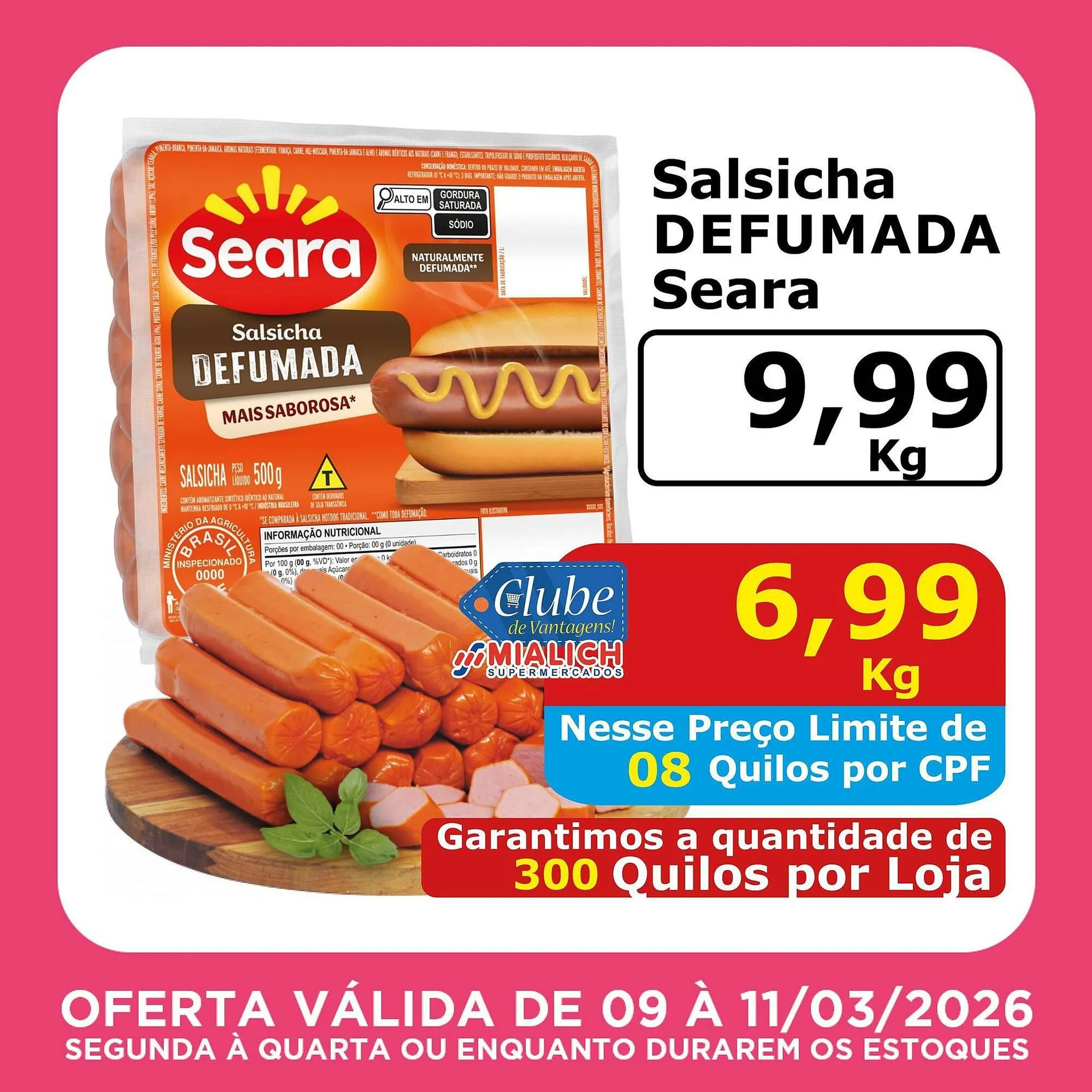 Encarte de Catálogo Mialich Supermercados 9 de março até 9 de março 2026 - Pagina 3