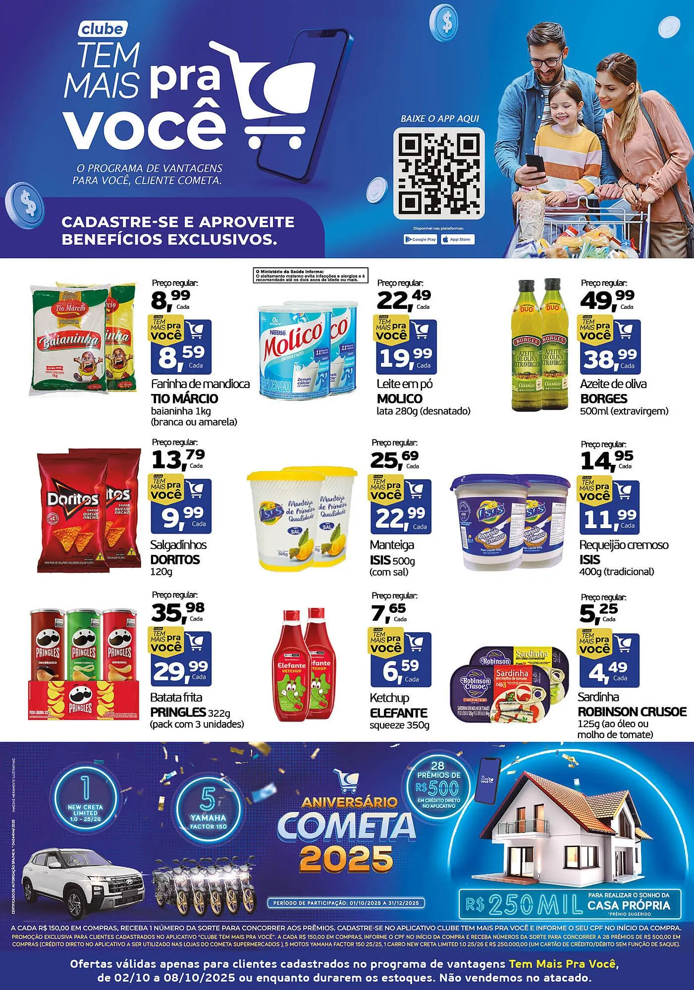 Encarte de Encarte Cometa Supermercados 2 de outubro até 8 de outubro 2025 - Pagina 1