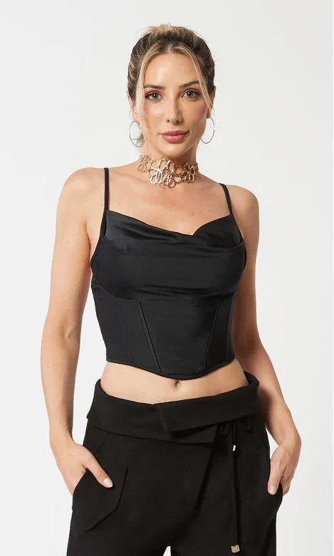 Corset Malha - Preto