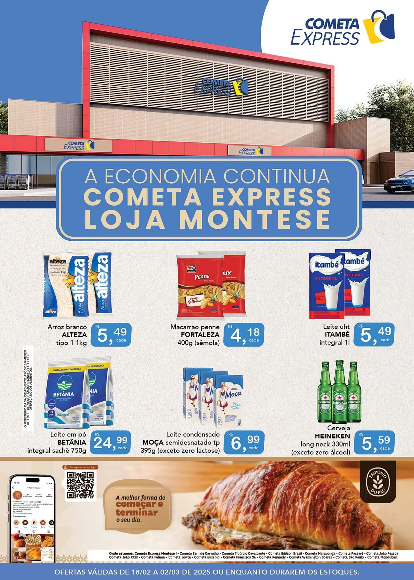 Encarte de Catálogo Cometa Supermercados 18 de fevereiro até 2 de março 2025 - Pagina 1