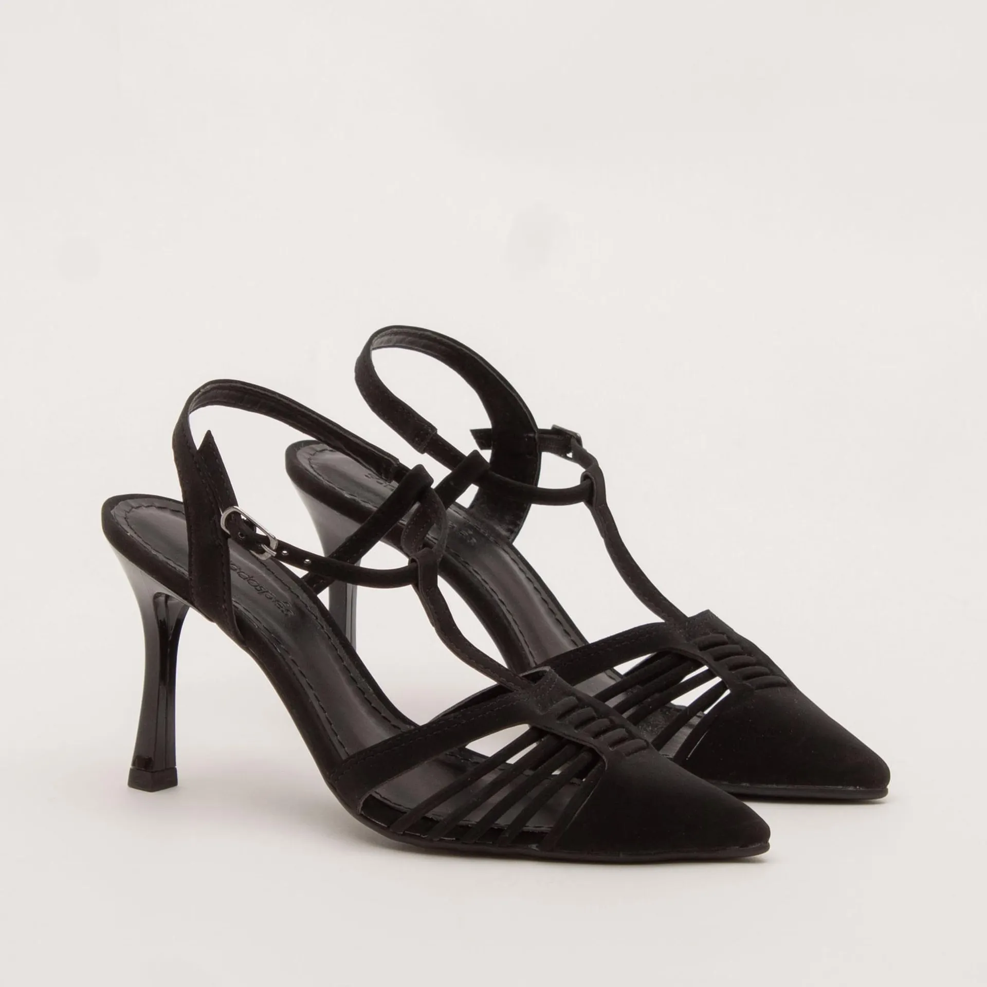 Scarpin bico fino fisherman - PRETA