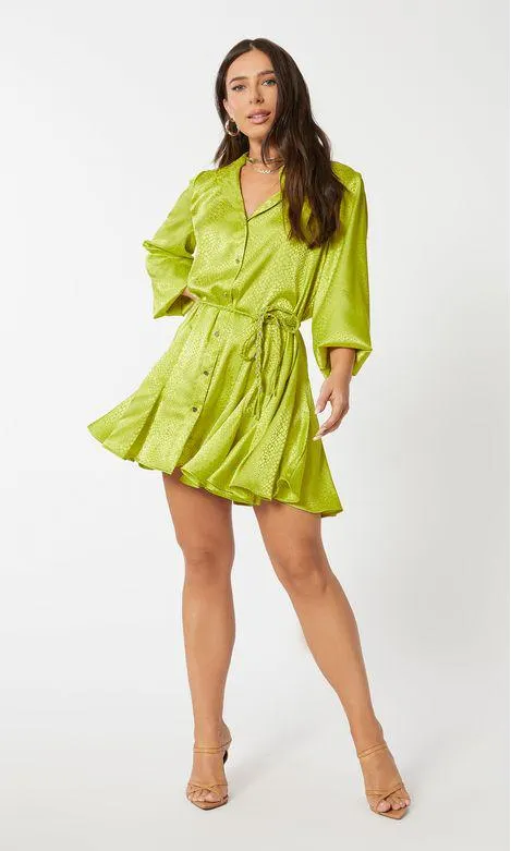 Chemisie Gypsy Silk Jacquard - Verde Citrico