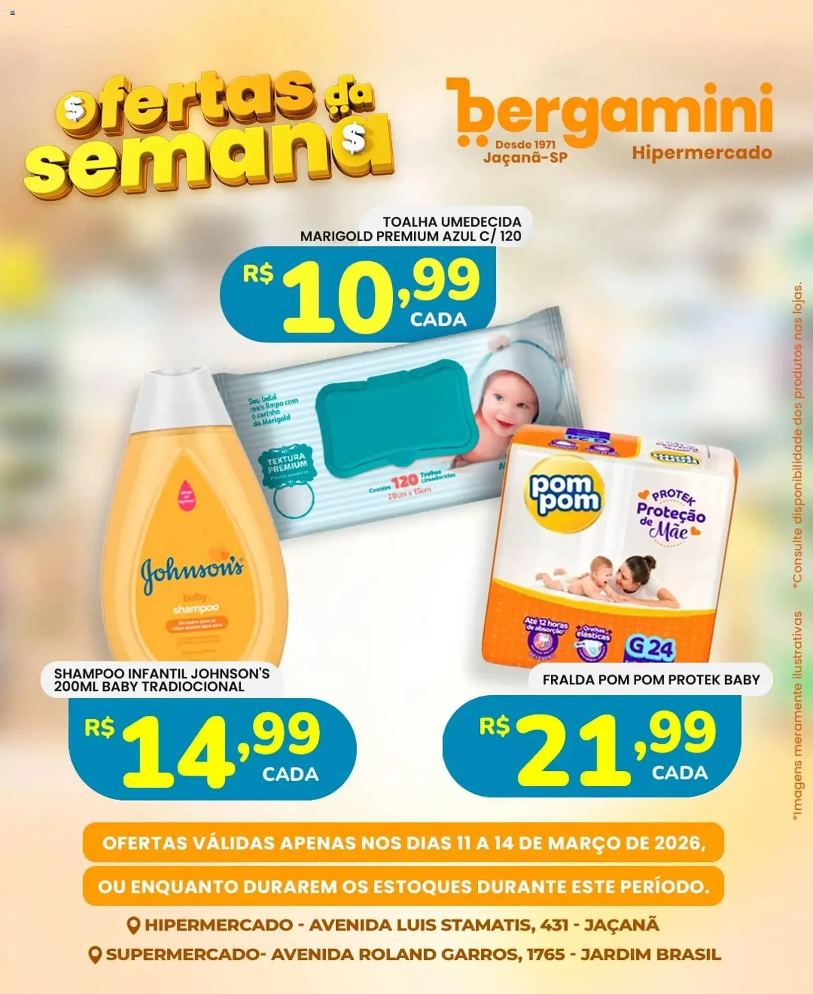 Encarte de Catálogo Supermercado Bergamini 11 de março até 14 de março 2026 - Pagina 14