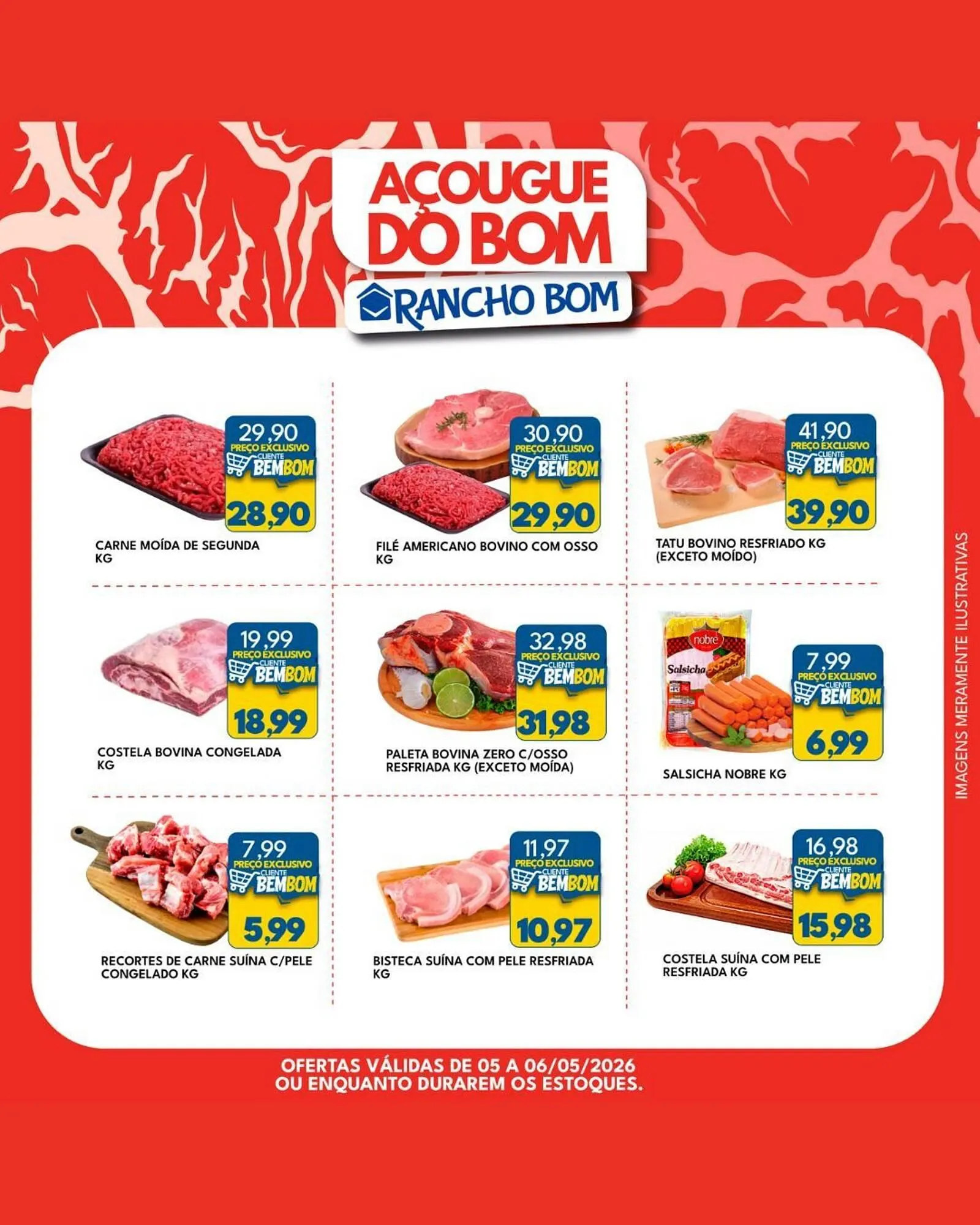 Encarte de Catálogo Rancho Bom Supermercados 4 de maio até 6 de maio 2026 - Pagina 1