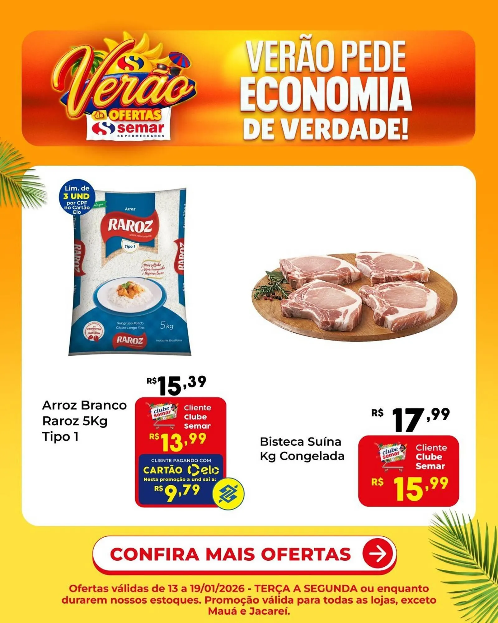 Encarte de Folheto Semar Supermercado 13 de janeiro até 19 de janeiro 2026 - Pagina 1