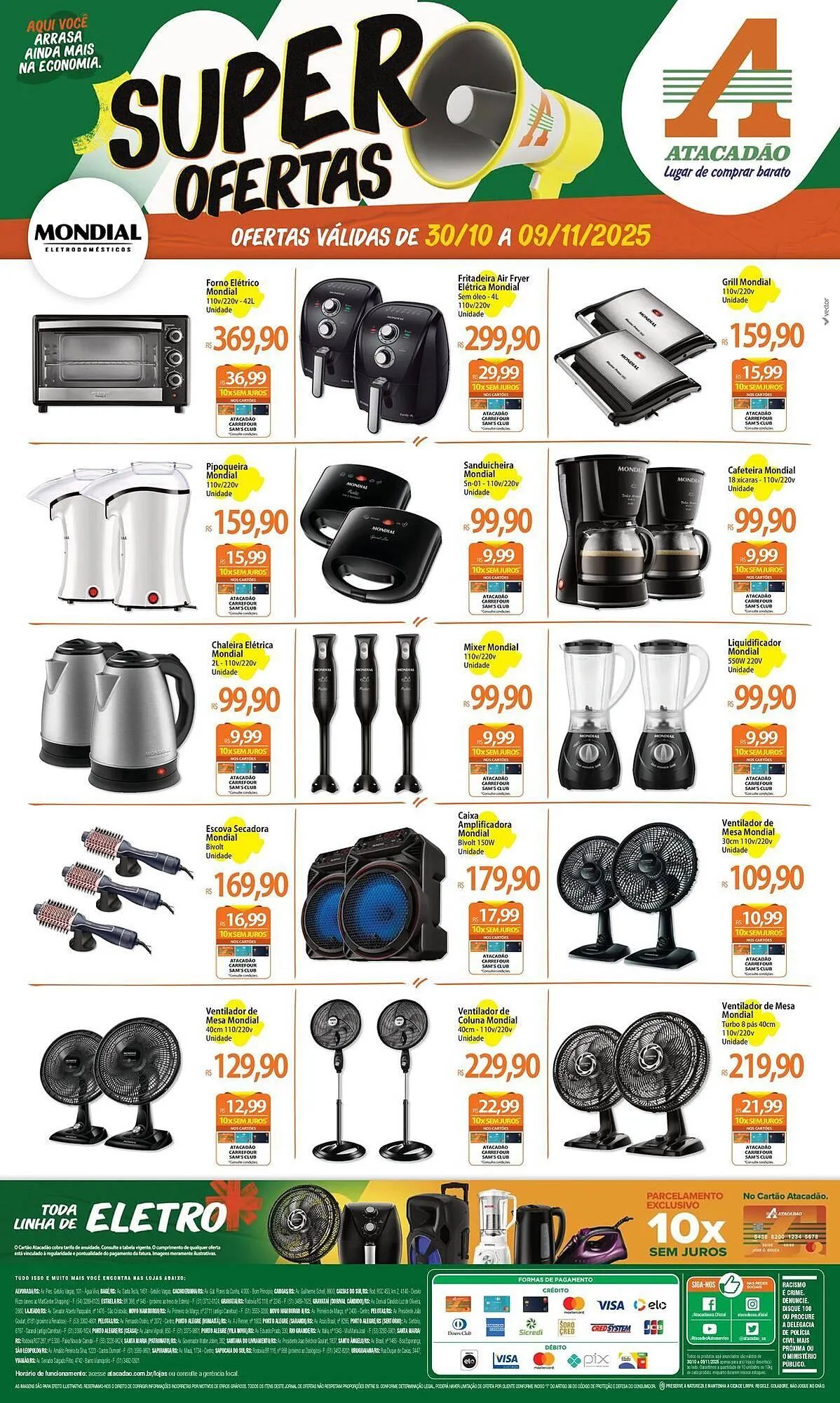 Encarte de Folheto Atacadão 30 de outubro até 9 de novembro 2025 - Pagina 1