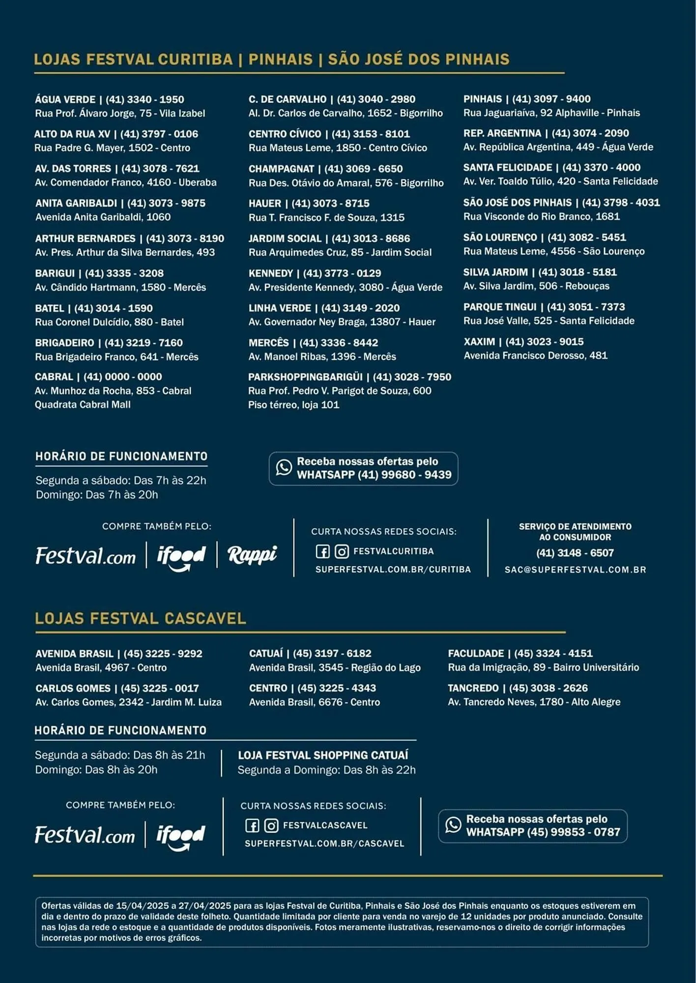 Encarte de Catálogo Festval 16 de abril até 27 de abril 2025 - Pagina 8