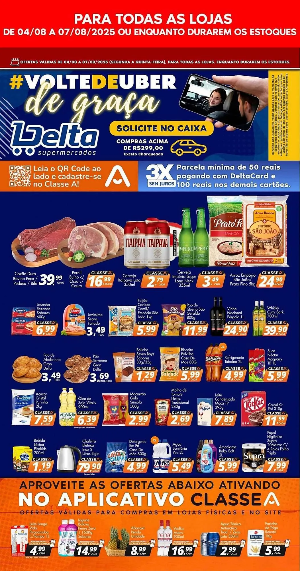 Encarte de Catálogo Delta Supermercados 4 de agosto até 7 de agosto 2025 - Pagina 1