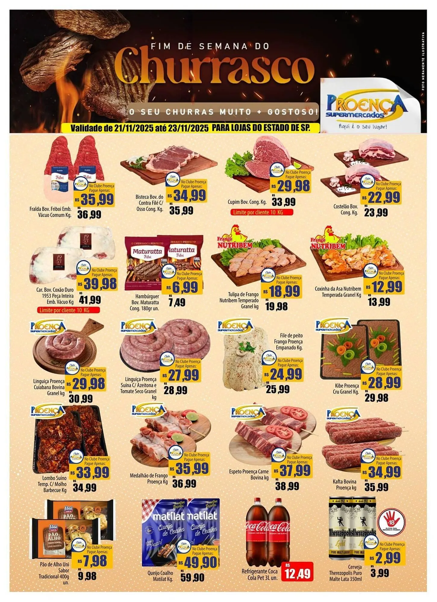 Encarte de Catálogo Proença Supermercados 21 de novembro até 23 de novembro 2025 - Pagina 1