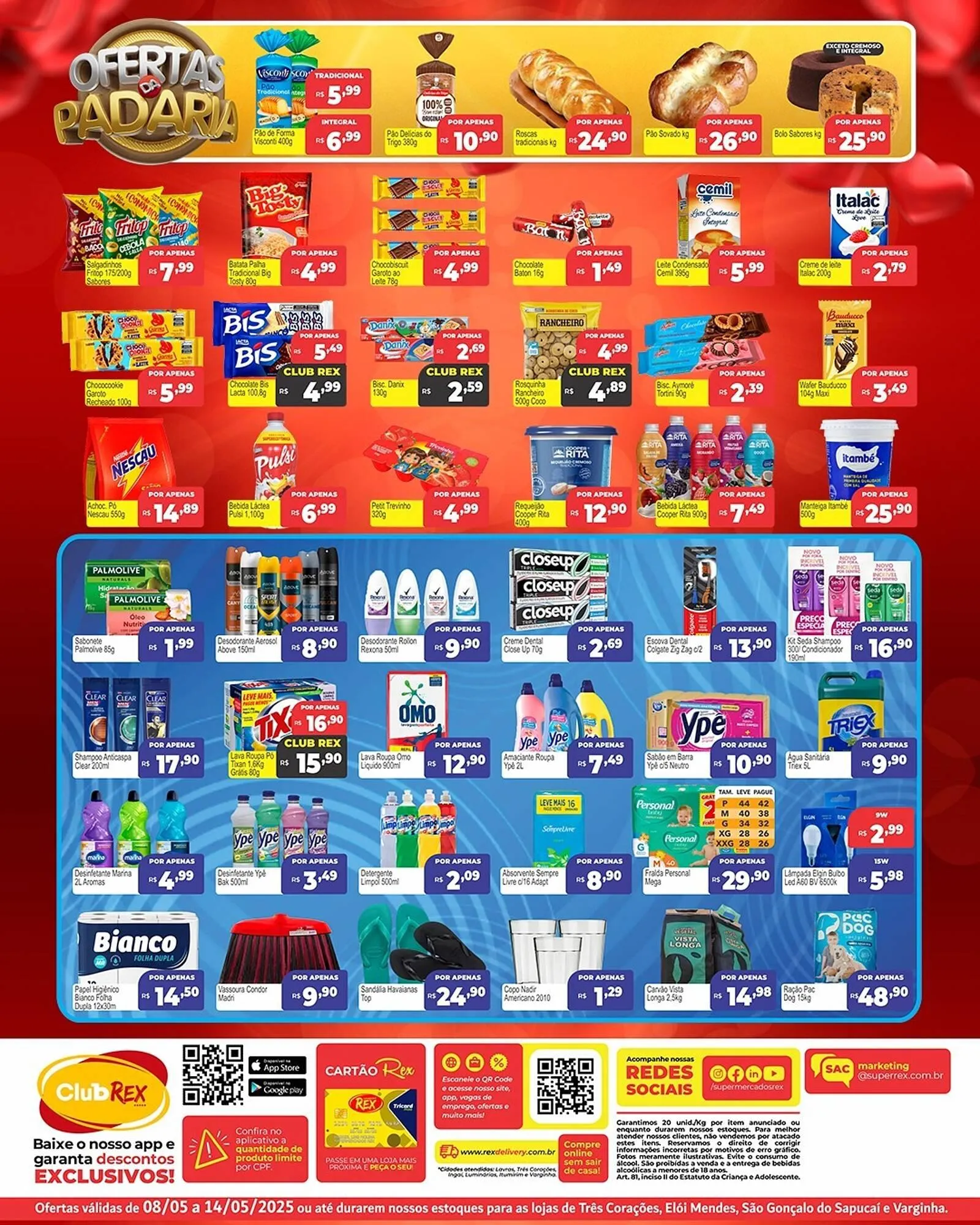 Encarte de Catálogo Supermercados Rex 8 de maio até 14 de maio 2025 - Pagina 2