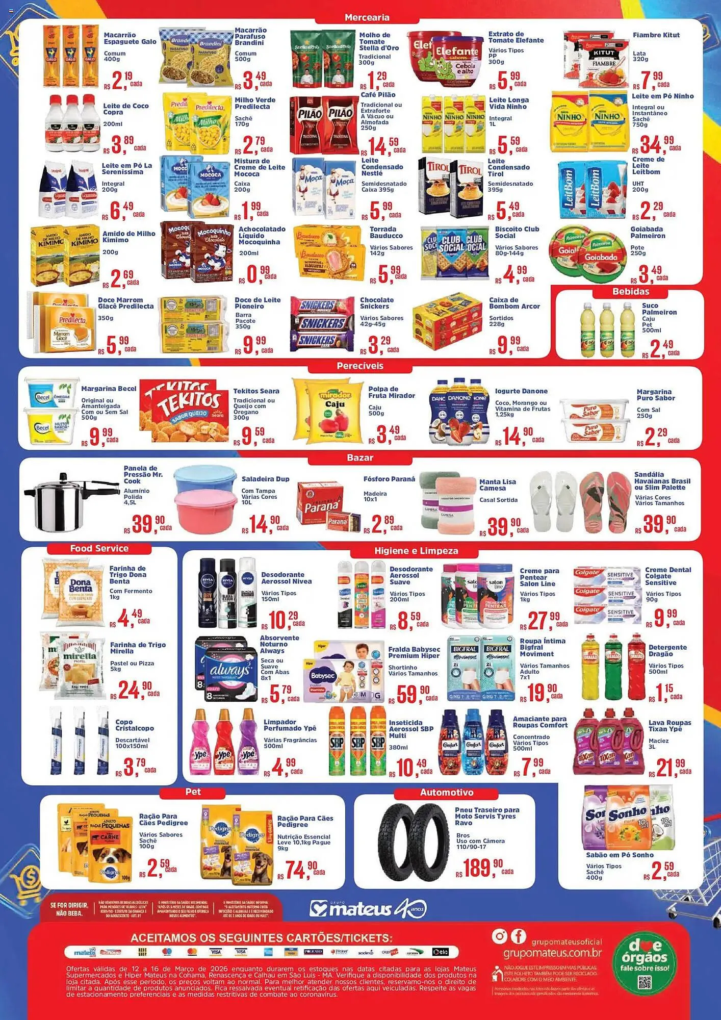 Encarte de Catálogo Supermercados Mateus 12 de março até 16 de março 2026 - Pagina 2