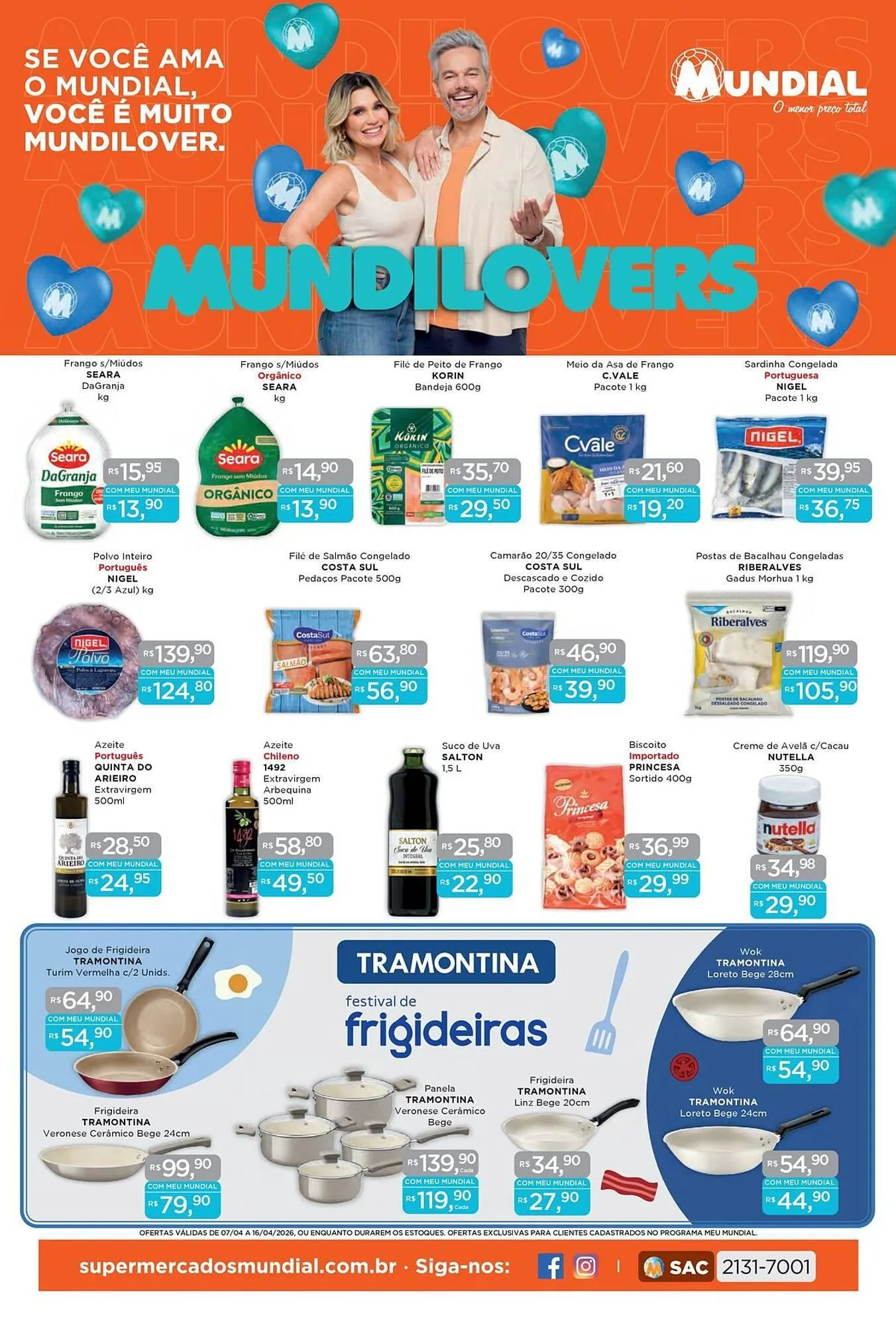 Encarte de Encarte Supermercados Mundial 7 de abril até 16 de abril 2026 - Pagina 1