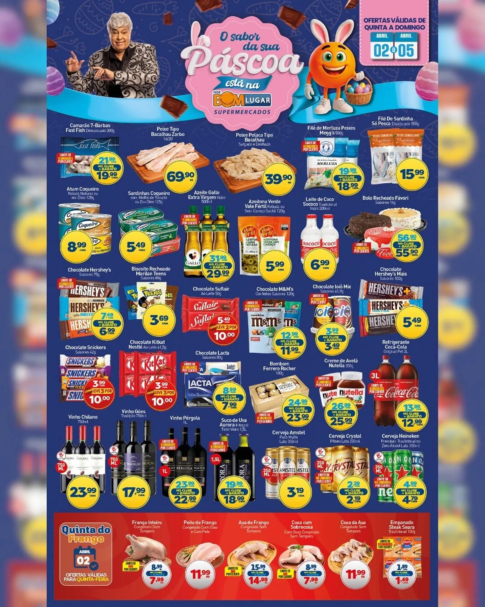 Encarte de Folheto Rede Bom Lugar 2 de abril até 5 de abril 2026 - Pagina 1