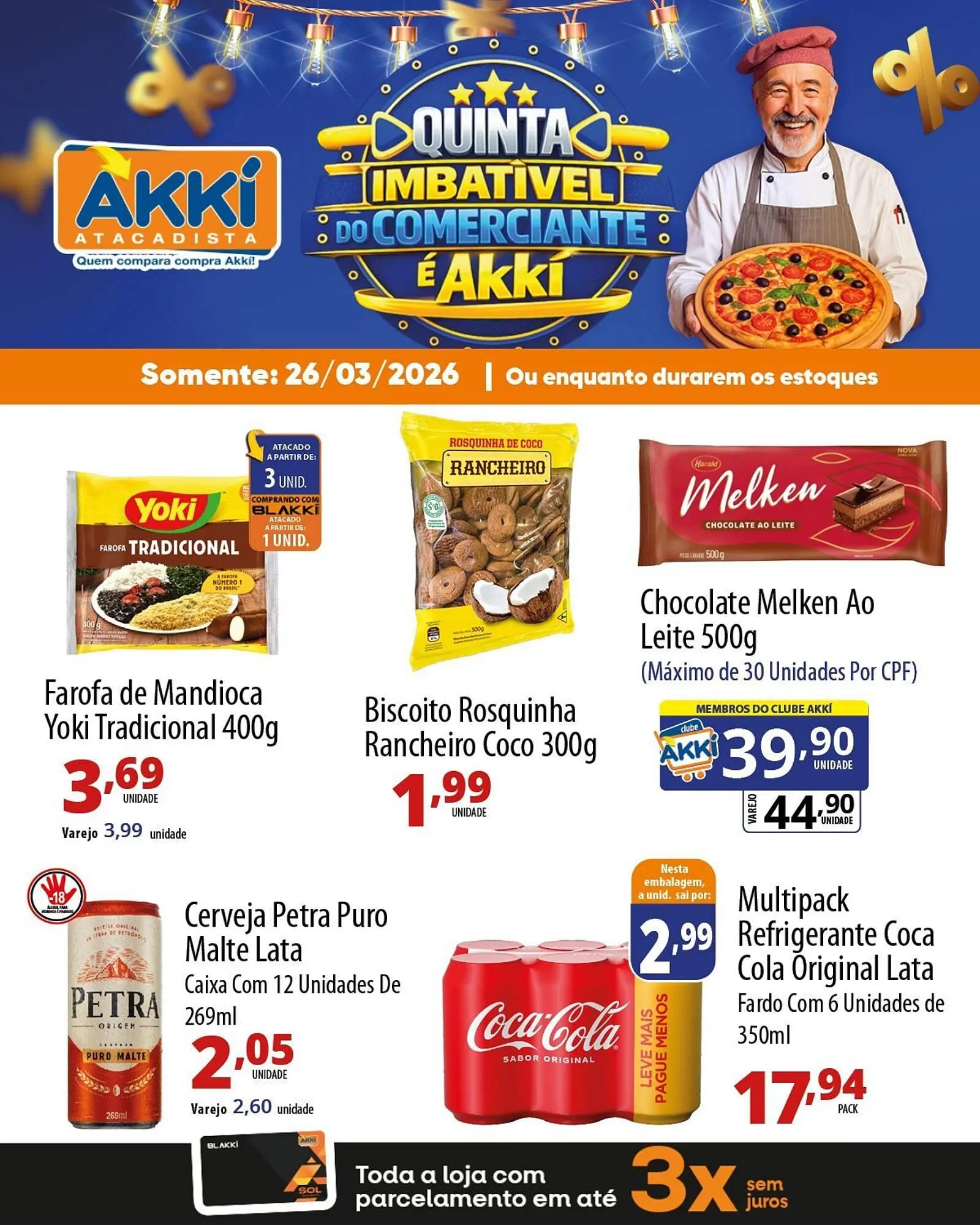 Encarte de Folheto Akki Atacadista 26 de março até 26 de março 2026 - Pagina 3