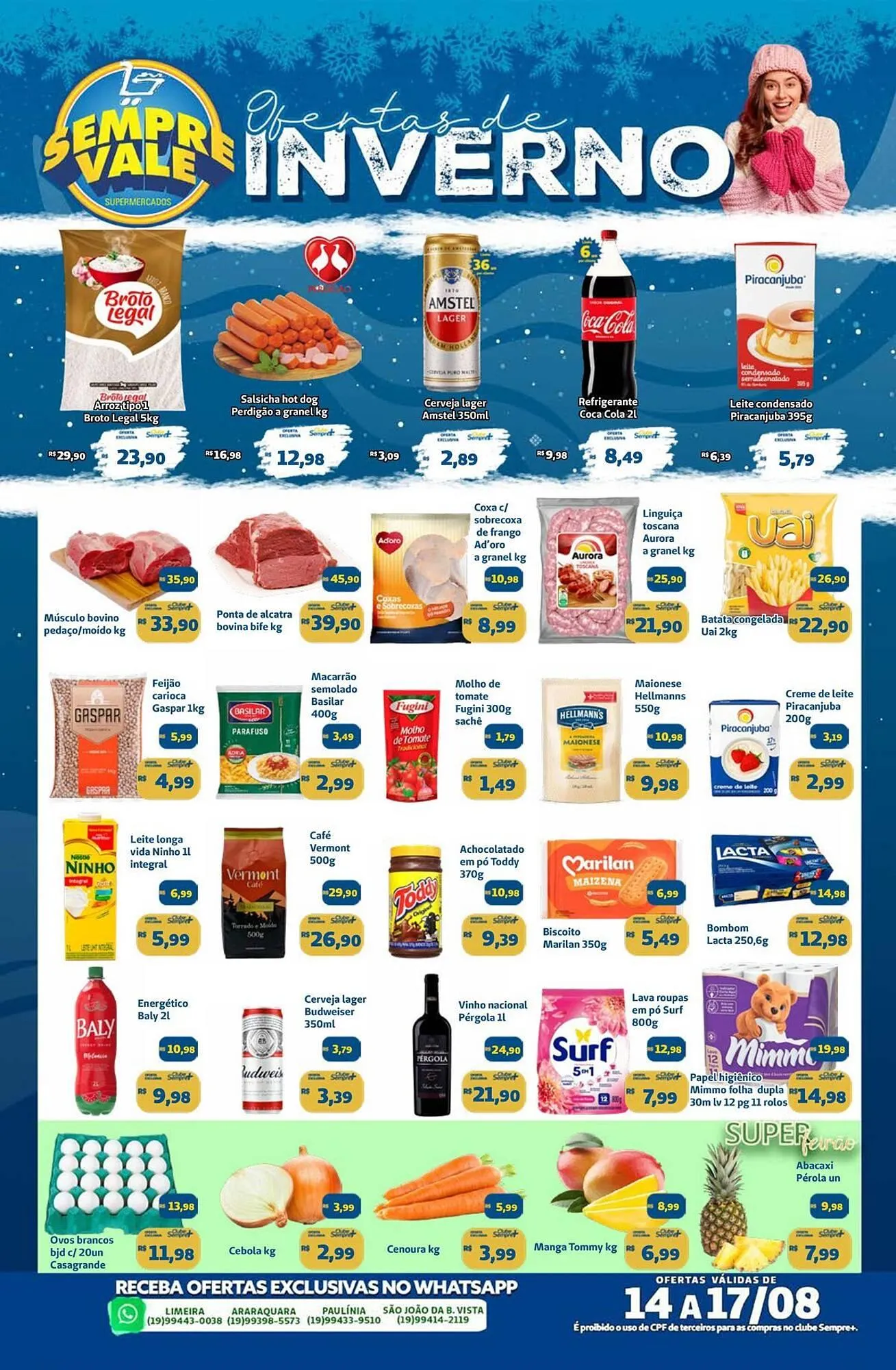 Encarte de Catálogo Sempre Vale Supermercados 14 de agosto até 17 de agosto 2025 - Pagina 1