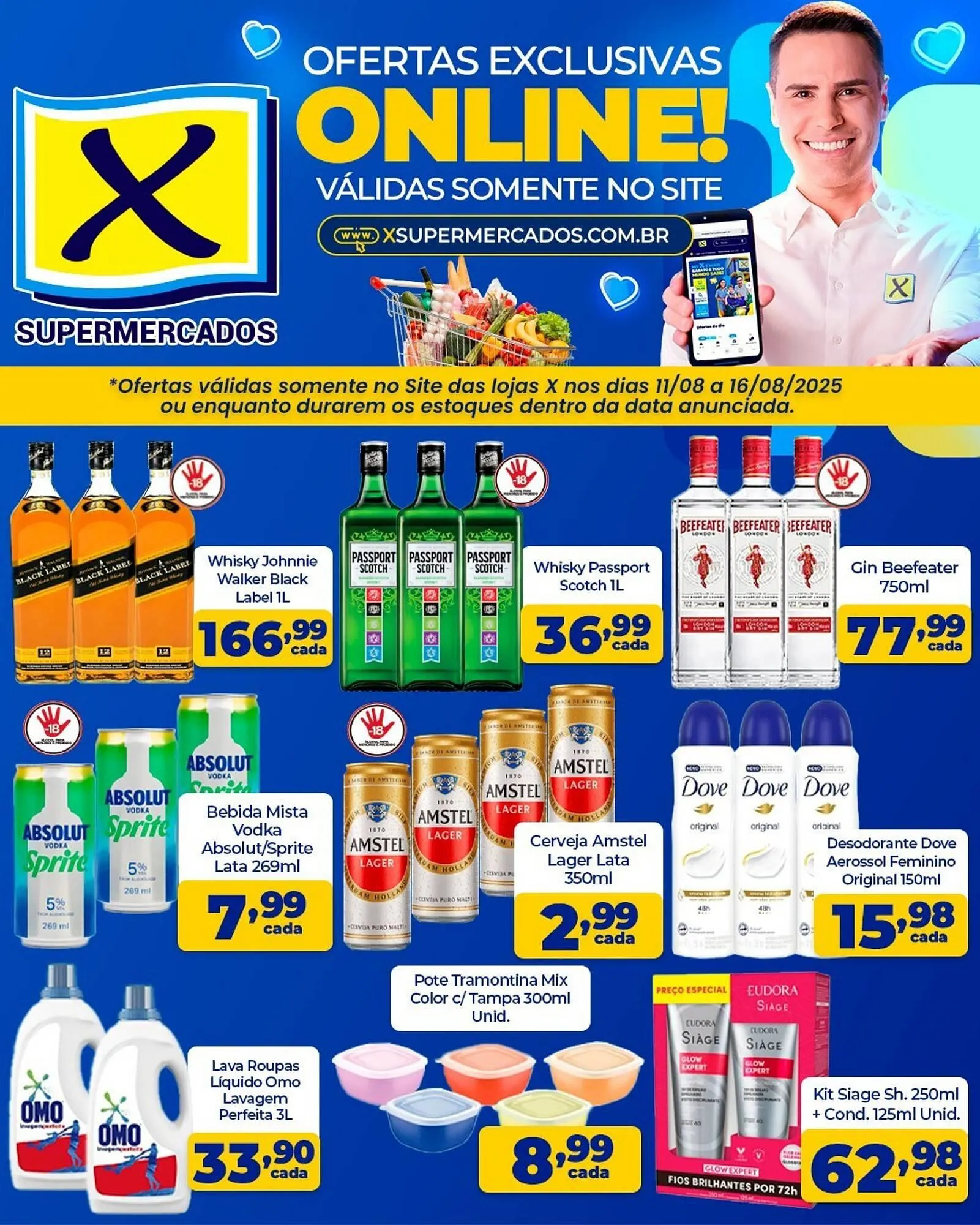 Encarte de Catálogo X Supermercados 11 de agosto até 16 de agosto 2025 - Pagina 2