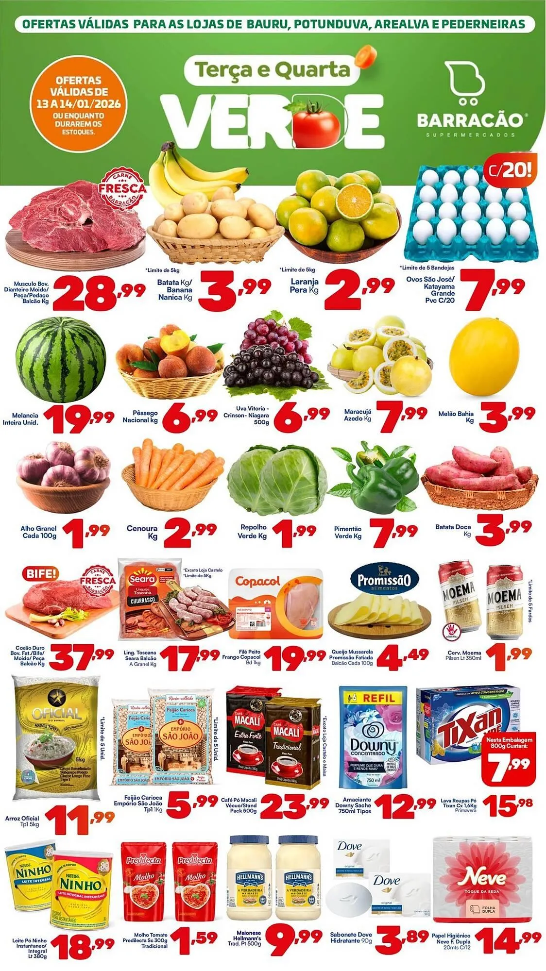 Encarte de Catálogo Barracão Supermercado 13 de janeiro até 14 de janeiro 2026 - Pagina 1
