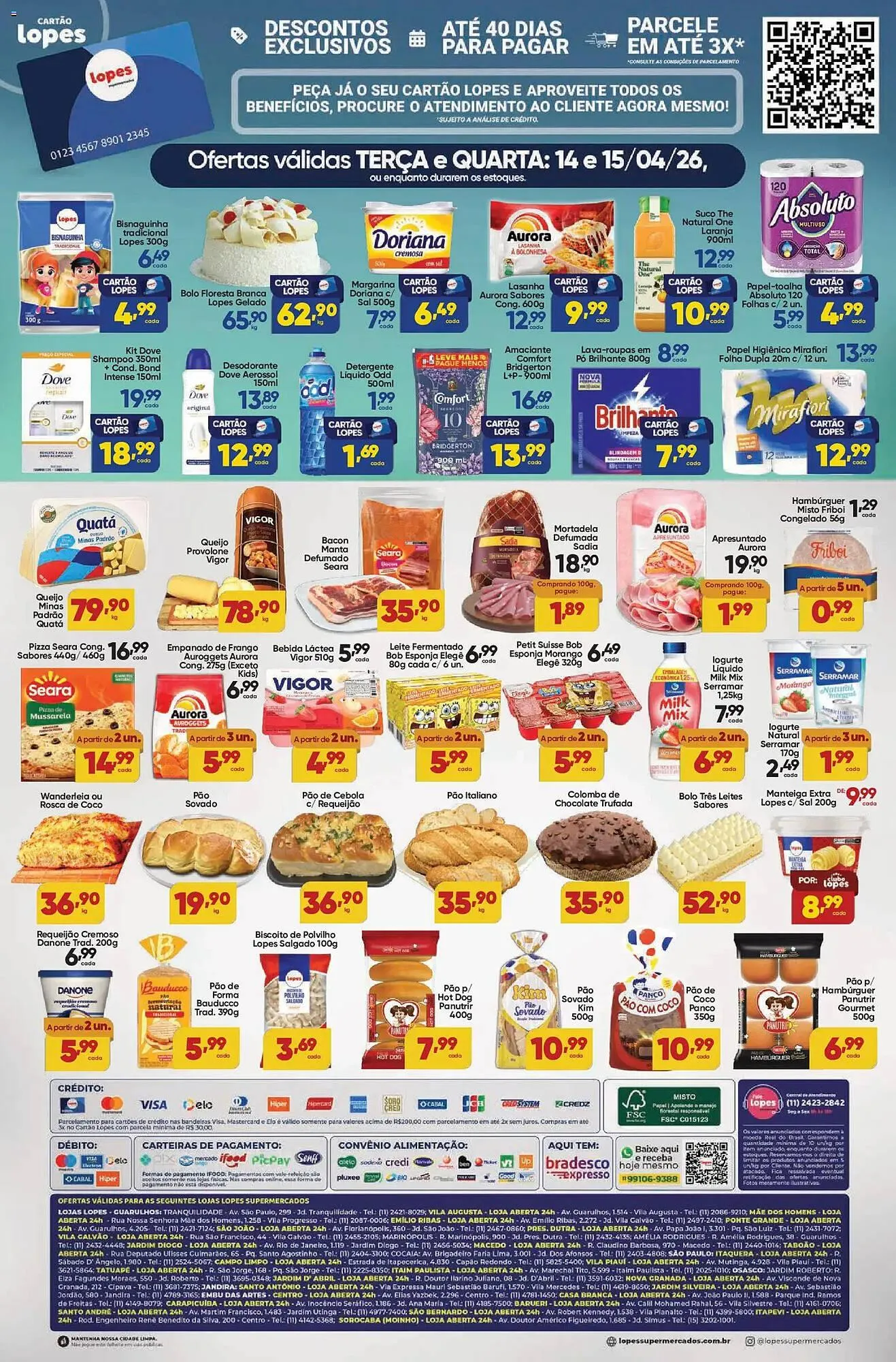 Encarte de Folheto Lopes Supermercados 14 de abril até 16 de abril 2026 - Pagina 2