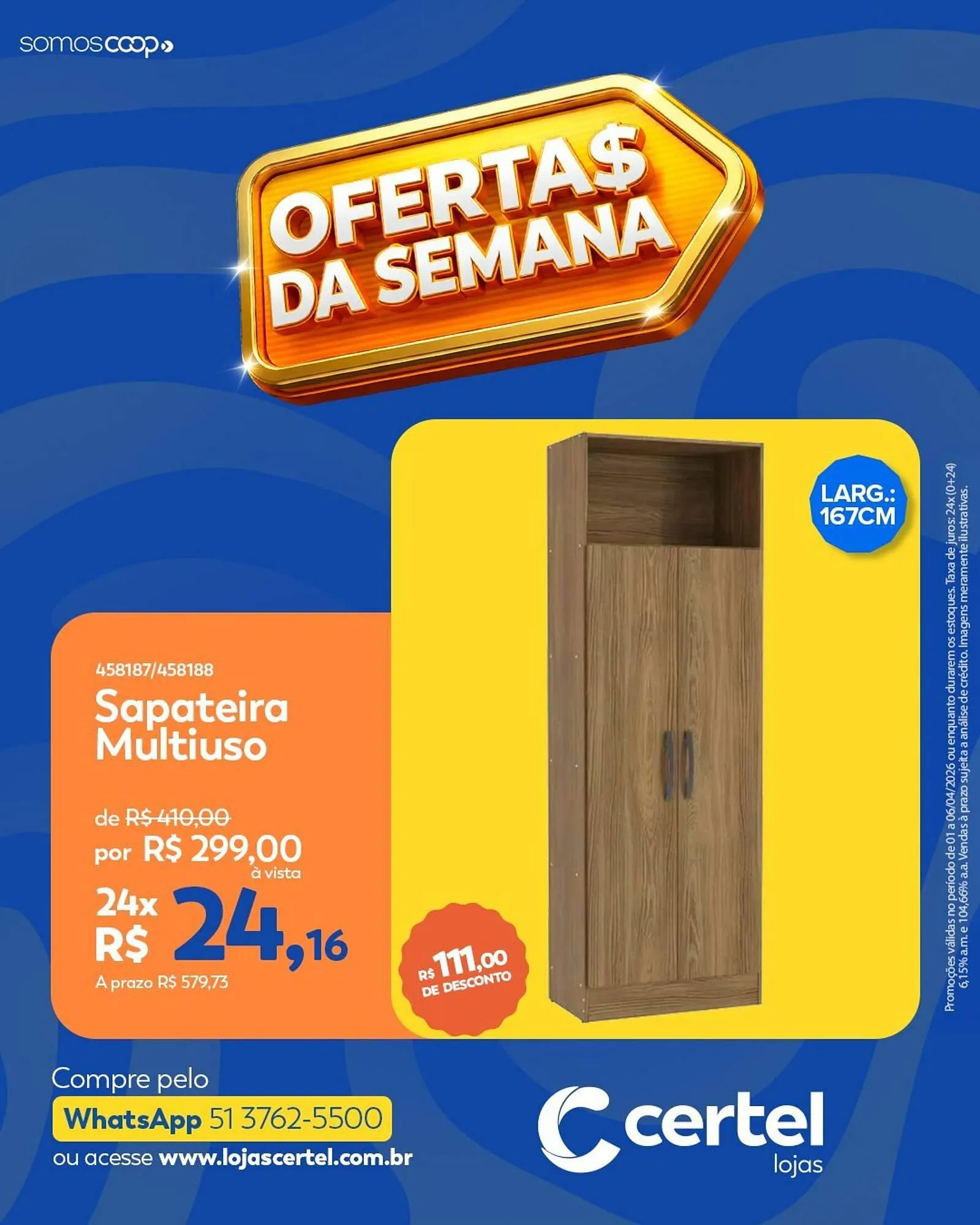 Encarte de Folheto Lojas Certel 1 de abril até 6 de abril 2026 - Pagina 4