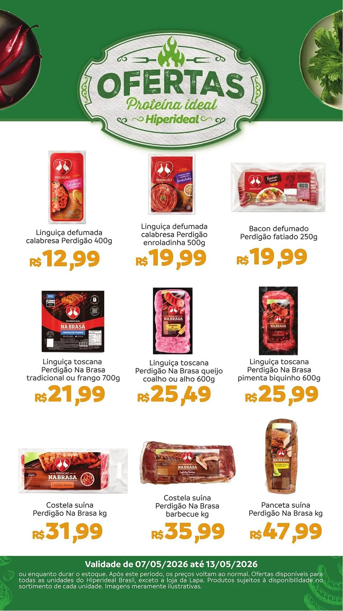 Encarte de Catálogo Hiperideal Supermercados 7 de maio até 13 de maio 2026 - Pagina 1