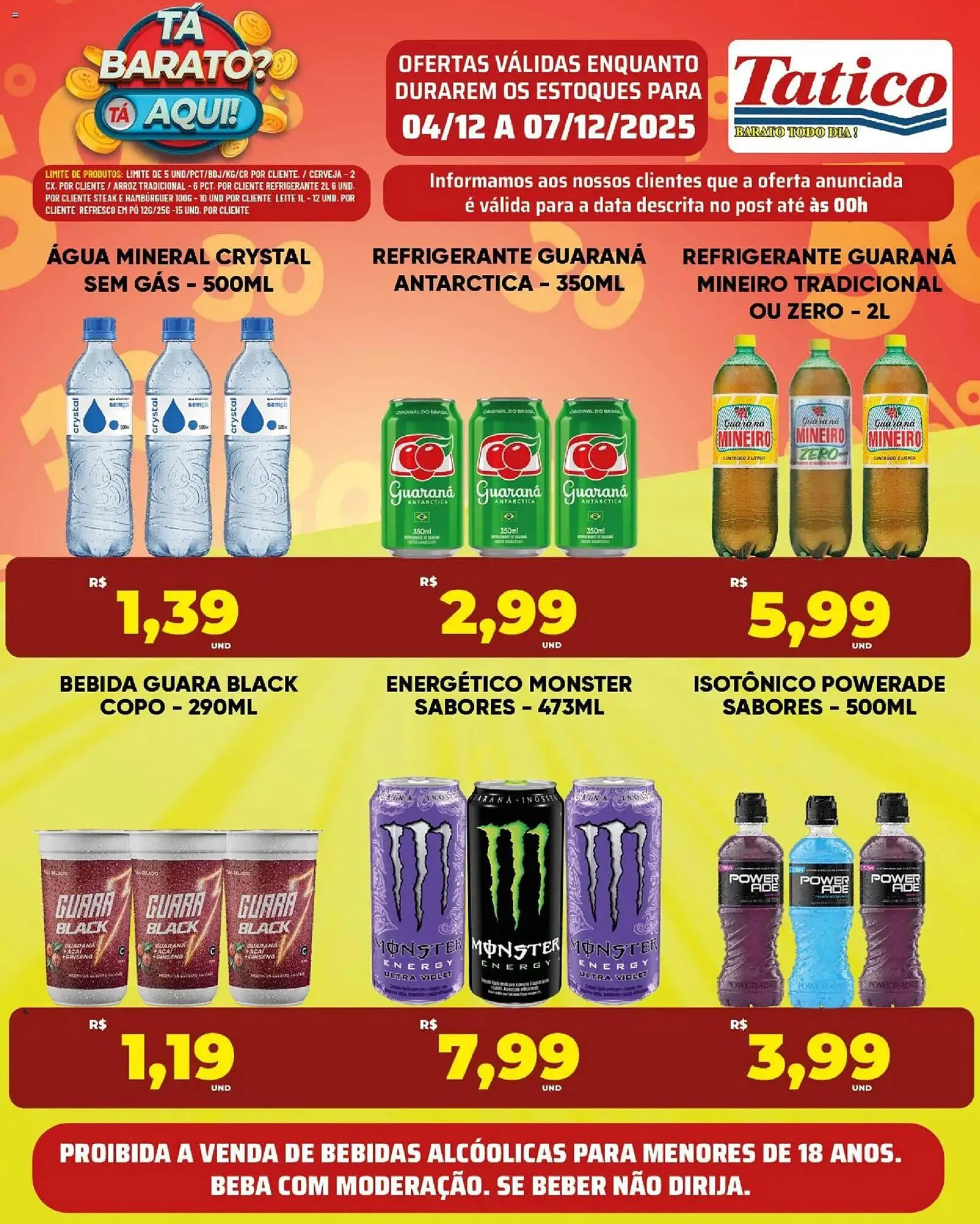 Encarte de Tabloide Tatico 4 de dezembro até 7 de dezembro 2025 - Pagina 1