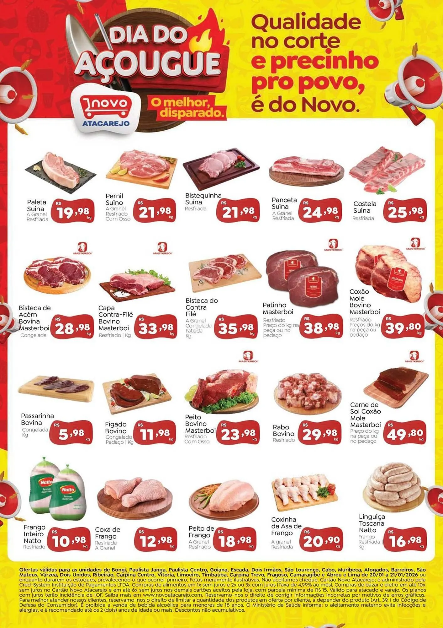 Encarte de Folheto Novo Atacarejo 20 de janeiro até 21 de janeiro 2026 - Pagina 1