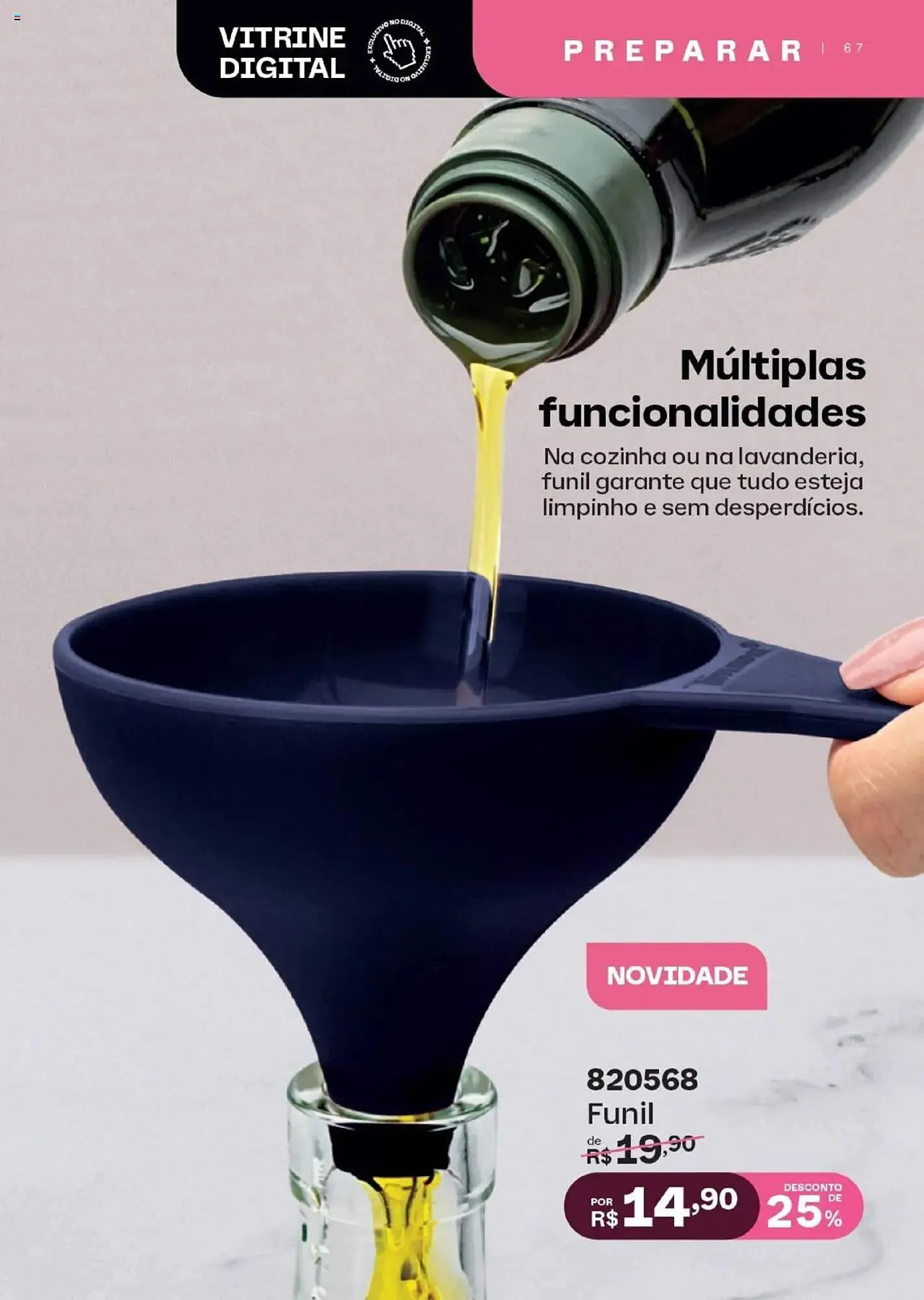 Encarte de Catálogo Tupperware 1 de agosto até 31 de agosto 2025 - Pagina 67