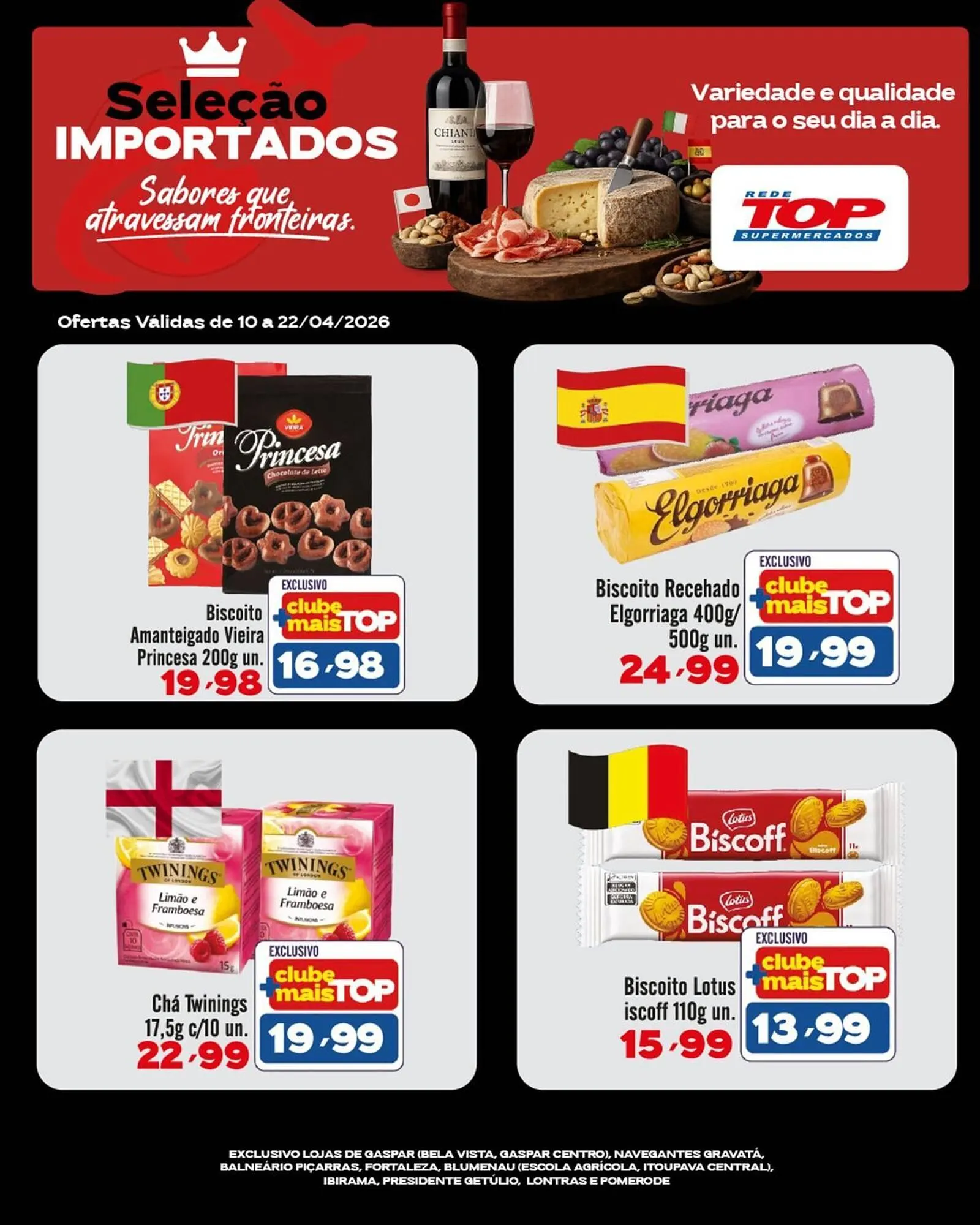 Encarte de Encarte Rede Top 10 de abril até 22 de abril 2026 - Pagina 1