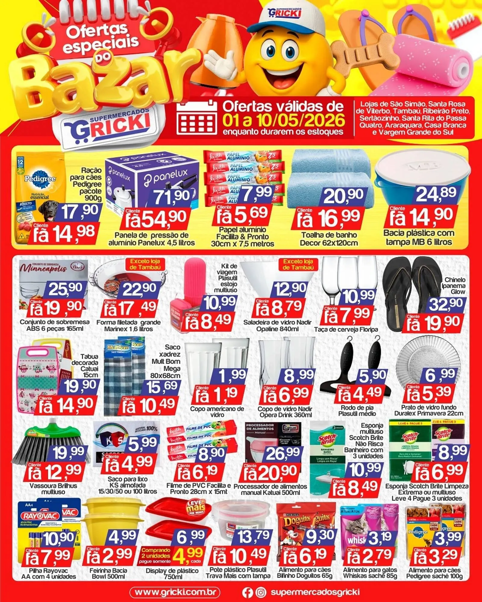 Encarte de Catálogo Supermercados Gricki 1 de maio até 10 de maio 2026 - Pagina 1