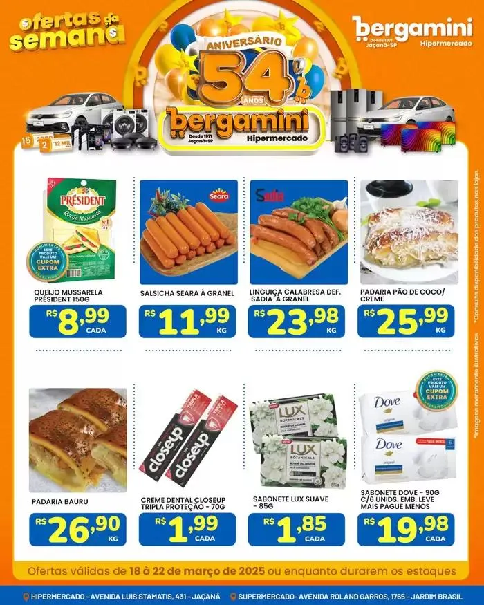 Encarte de Encarte Supermercado Bergamini 18 de março até 22 de março 2025 - Pagina 3