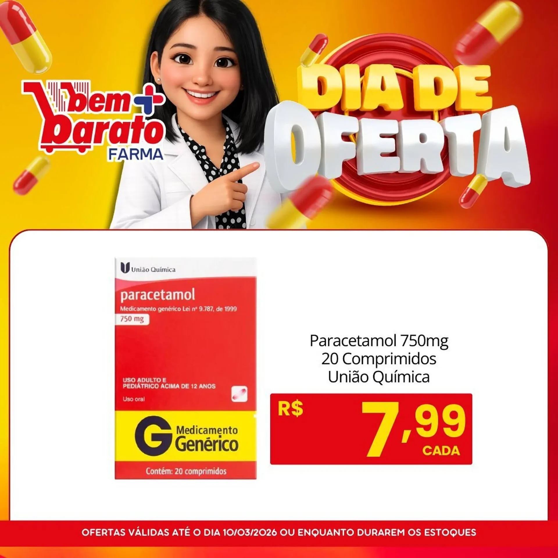 Encarte de Catálogo Supermercado Bem Barato 10 de março até 10 de março 2026 - Pagina 3