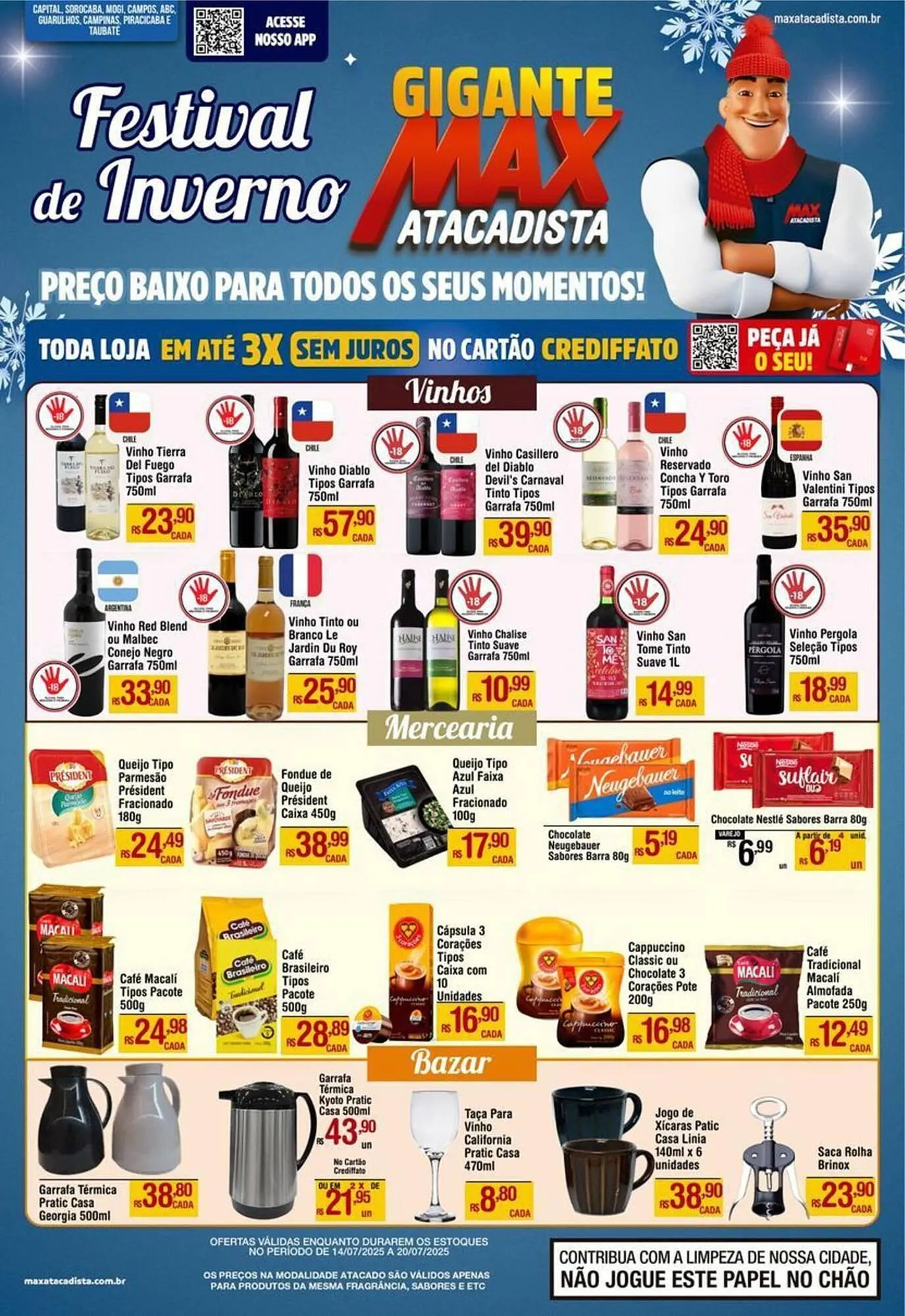 Encarte de Catálogo Max Atacadista 14 de julho até 20 de julho 2025 - Pagina 1