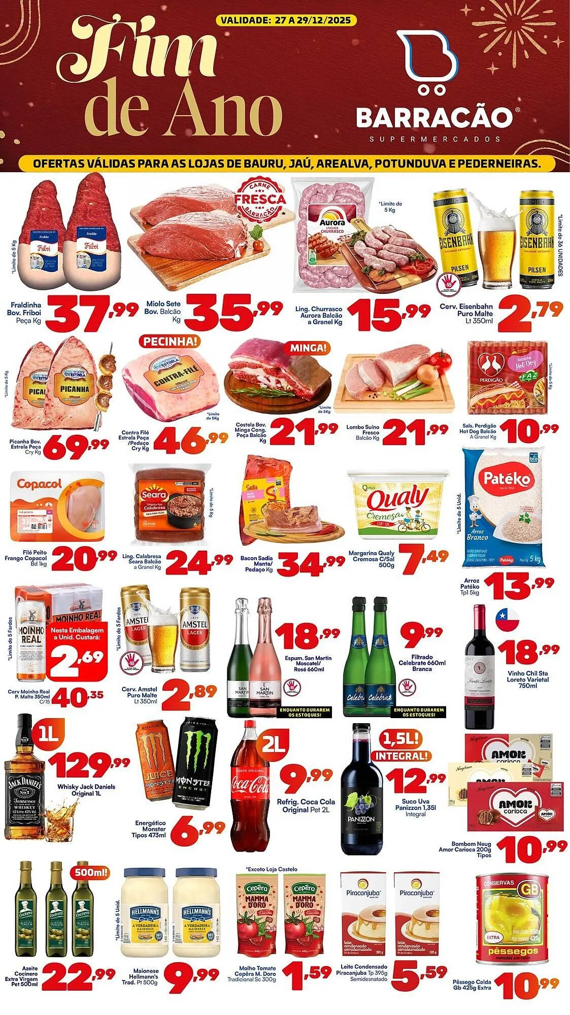 Encarte de Catálogo Barracão Supermercado 27 de dezembro até 29 de dezembro 2025 - Pagina 1