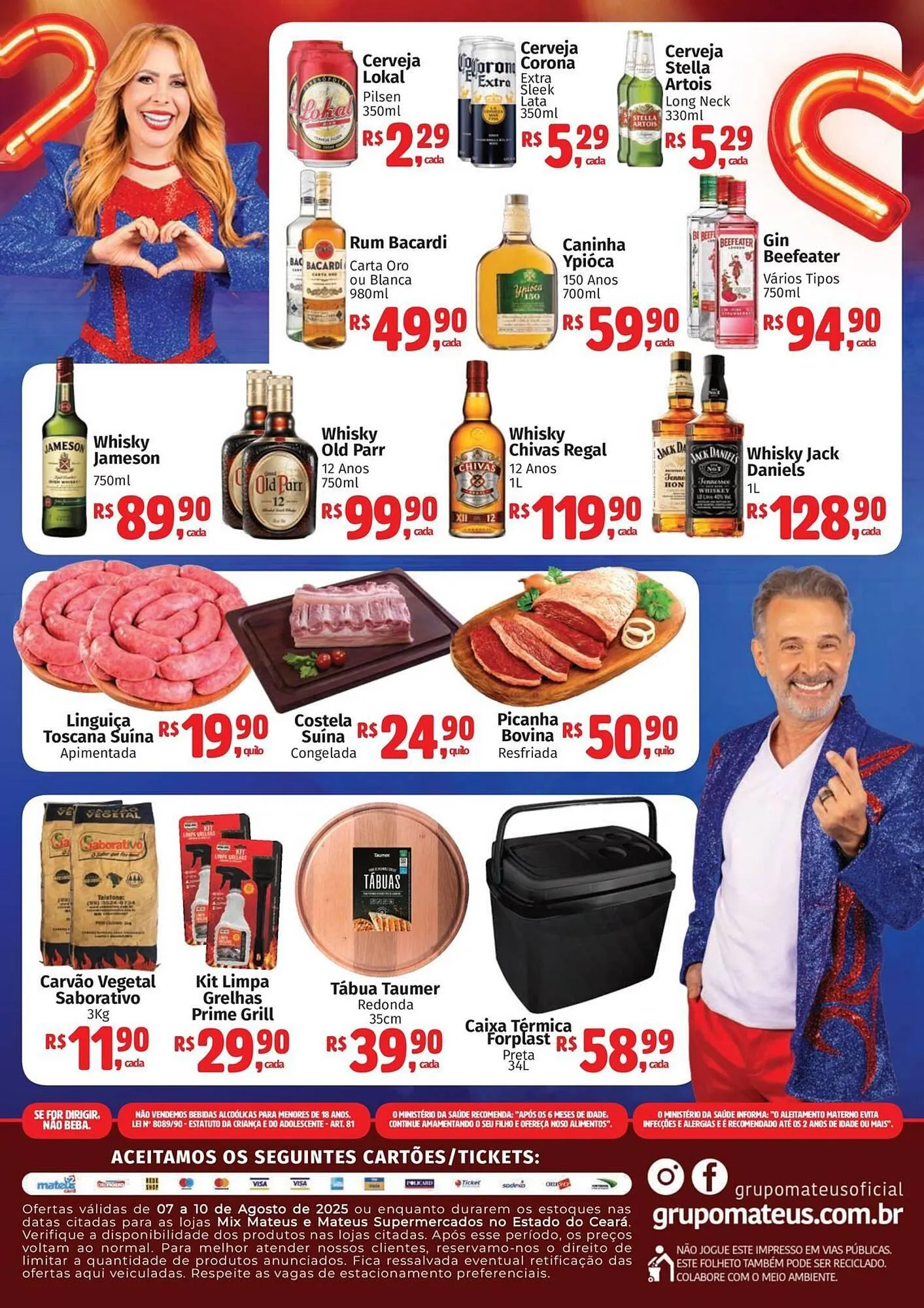 Encarte de Catálogo Supermercados Mateus 7 de agosto até 10 de agosto 2025 - Pagina 2