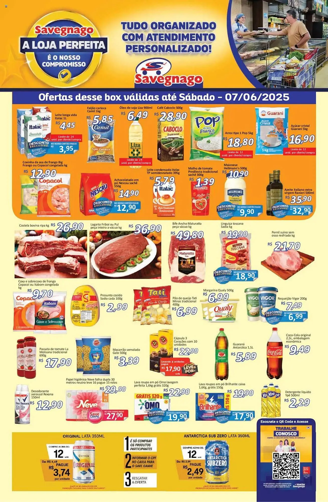 Encarte de Catálogo Supermercados Savegnago 6 de junho até 9 de julho 2025 - Pagina 1