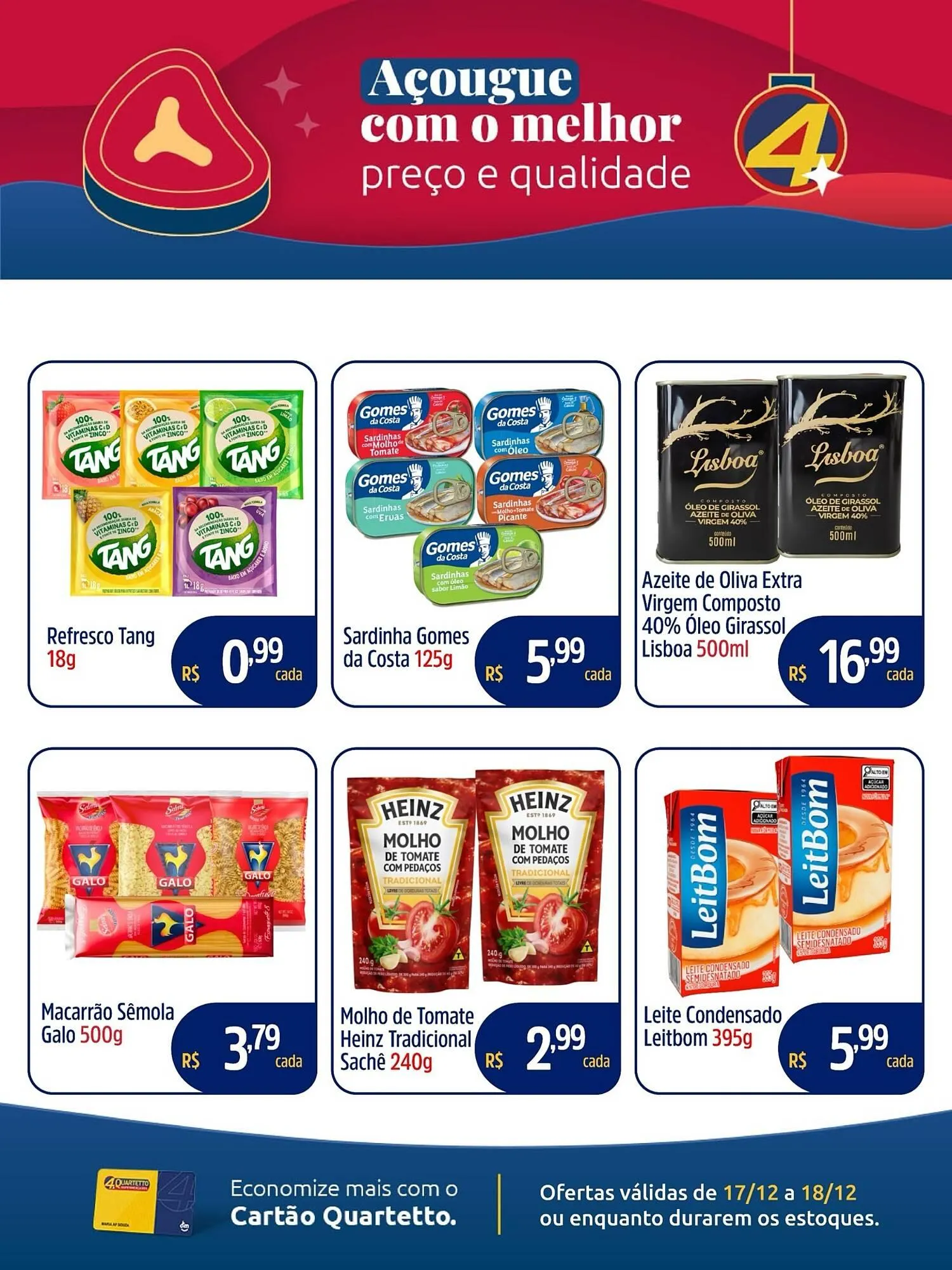 Encarte de Catálogo Quartetto Supermercados 17 de dezembro até 18 de dezembro 2025 - Pagina 4