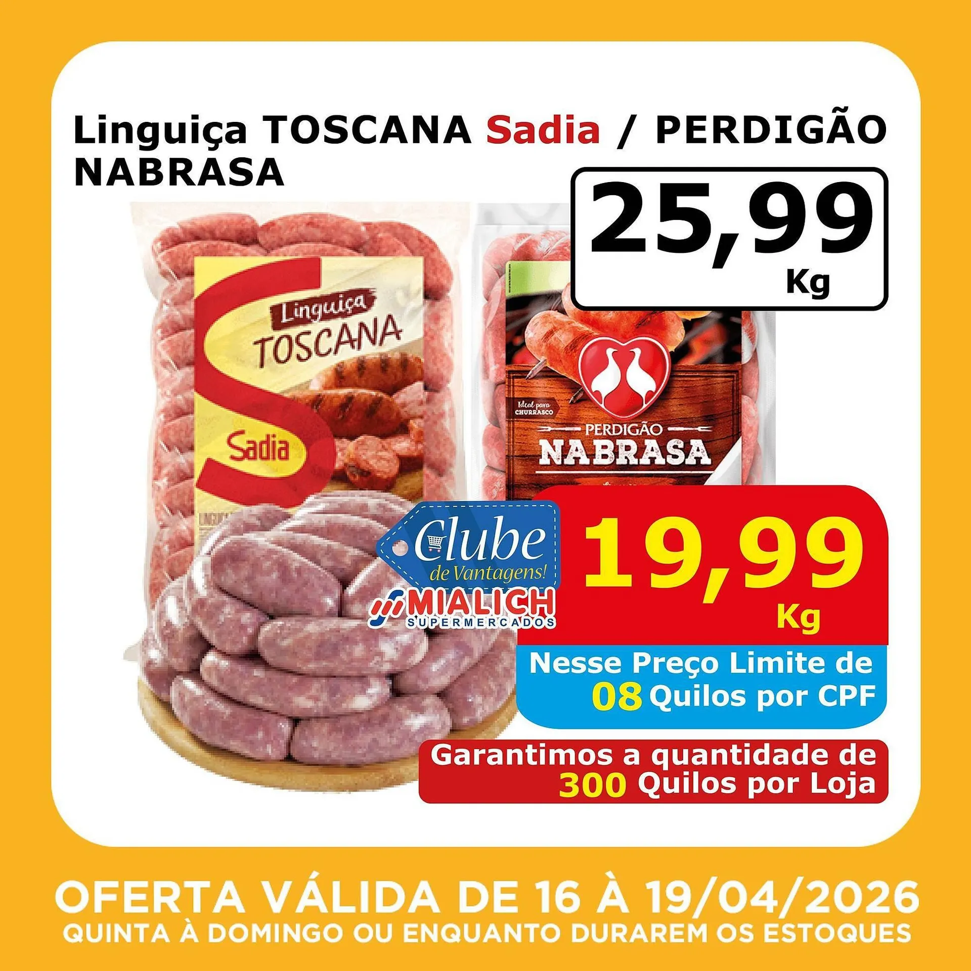 Encarte de Catálogo Mialich Supermercados 16 de abril até 19 de abril 2026 - Pagina 4
