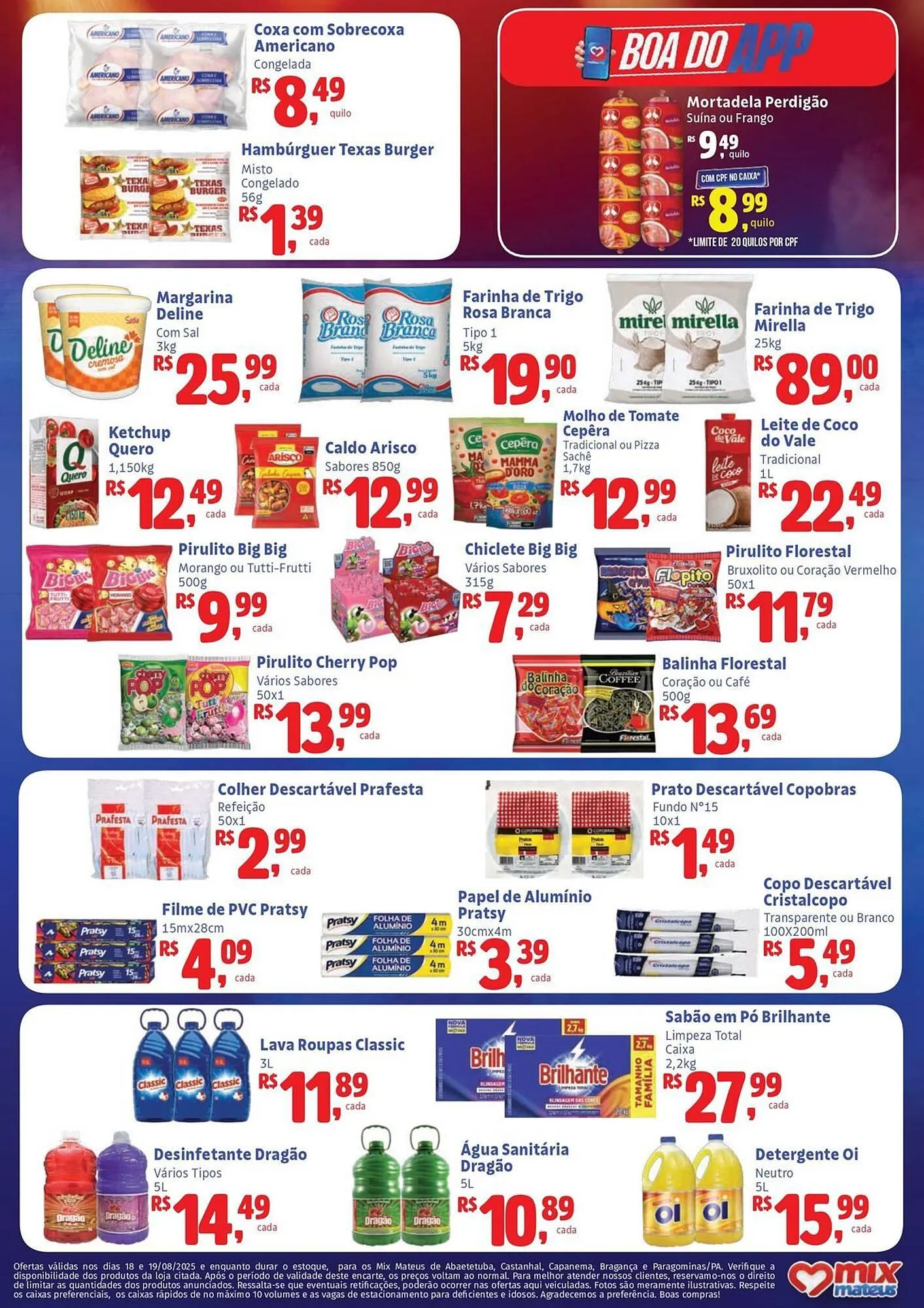Encarte de Catálogo Supermercados Mateus 18 de agosto até 19 de agosto 2025 - Pagina 2