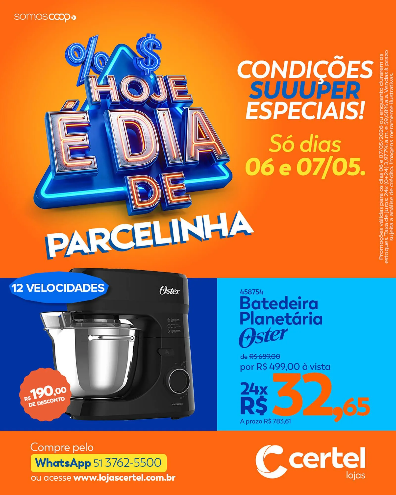 Encarte de Folheto Lojas Certel 6 de maio até 7 de maio 2026 - Pagina 2