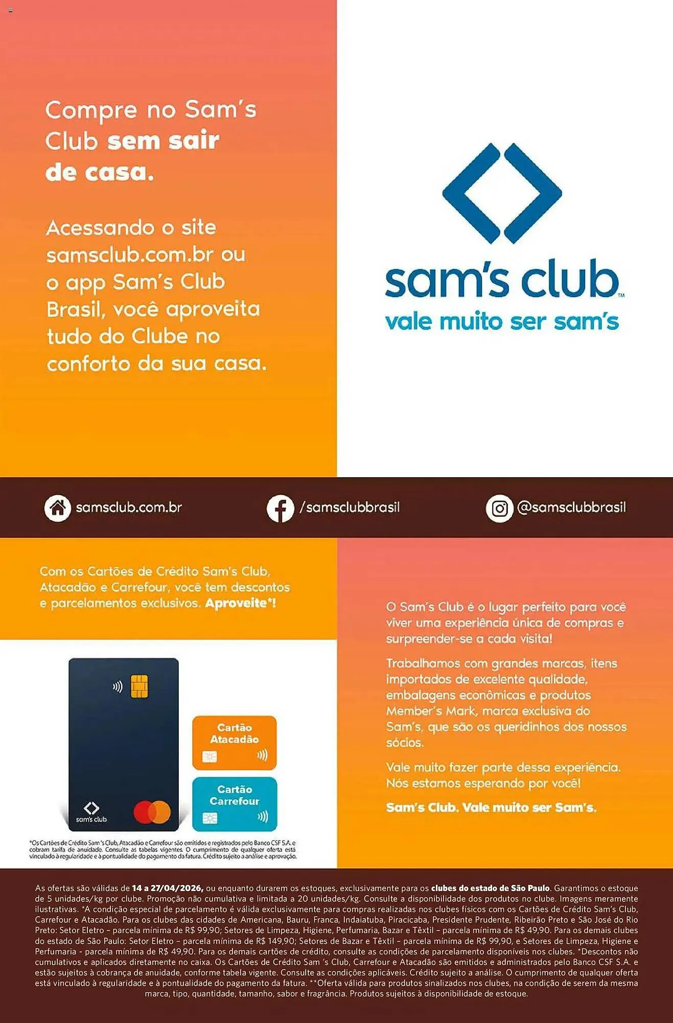 Encarte de Folheto Sam's Club 14 de abril até 27 de abril 2026 - Pagina 13