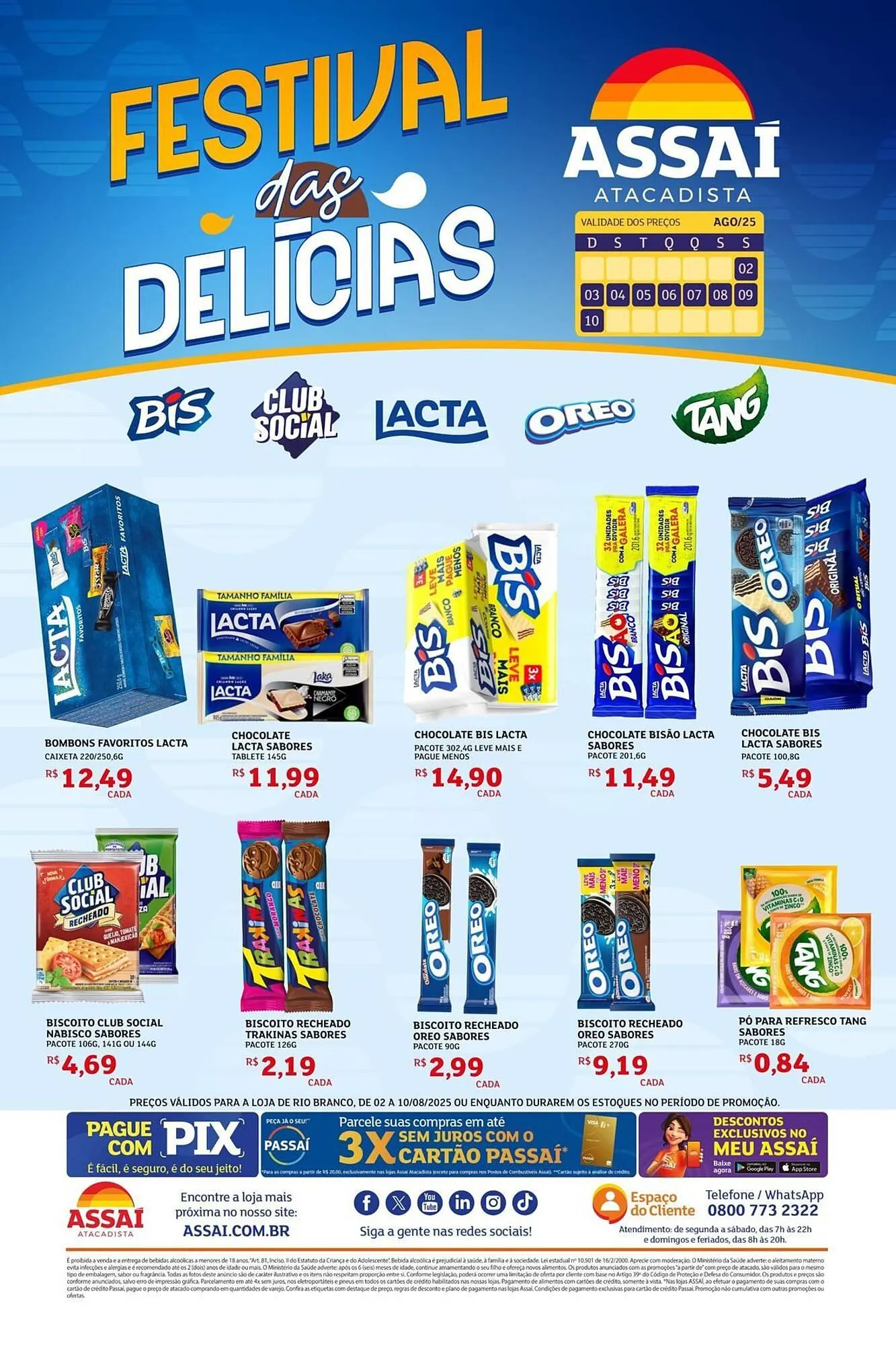 Encarte de Catálogo Assaí Atacadista 4 de agosto até 10 de agosto 2025 - Pagina 1