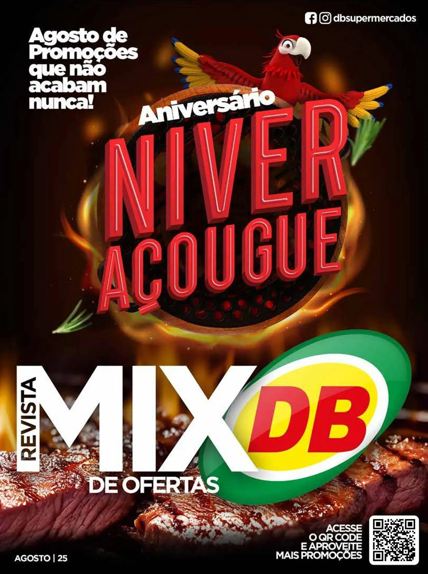 Encarte de Catálogo DB Supermercados 7 de agosto até 31 de agosto 2025 - Pagina 1