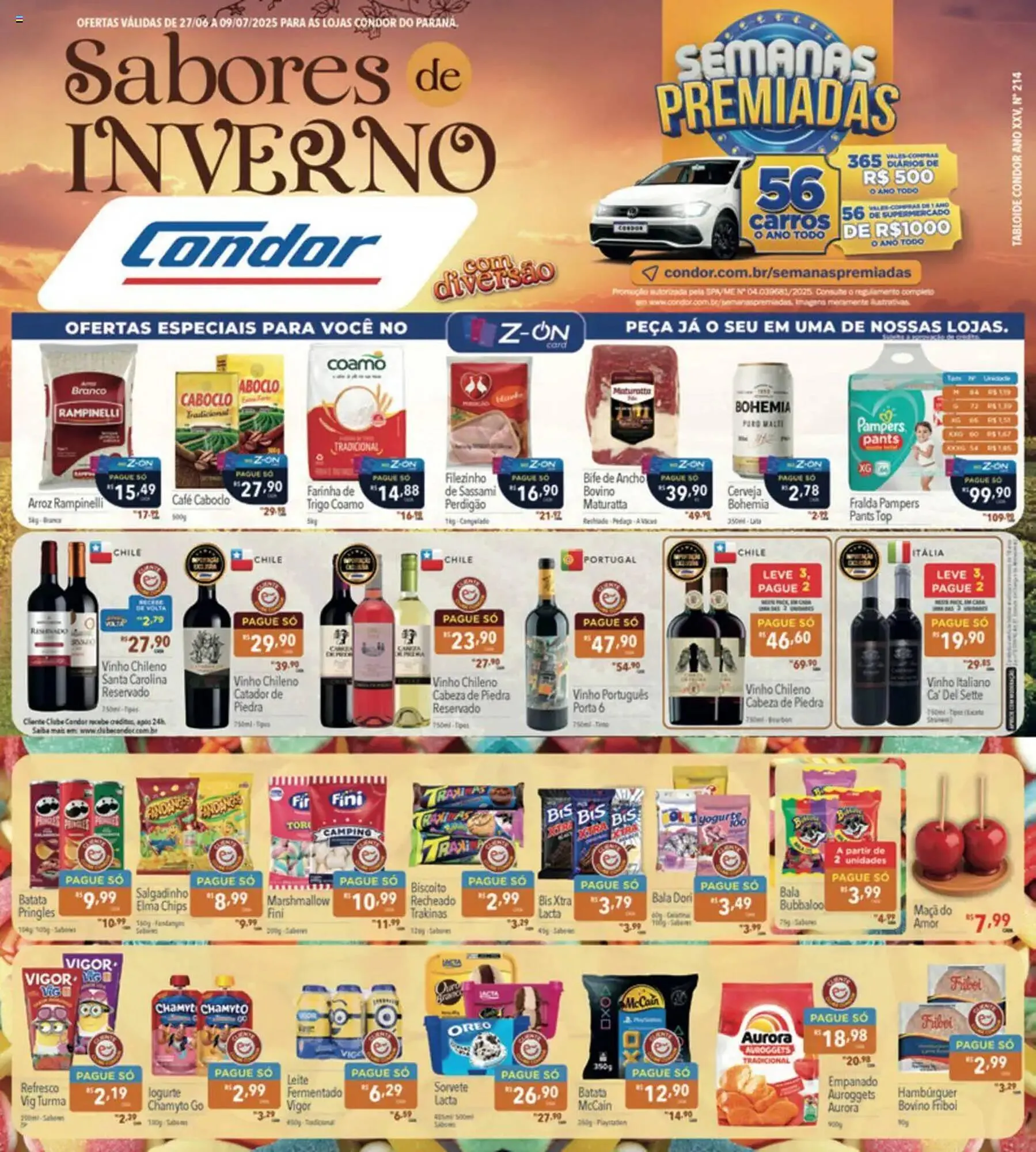 Encarte de Catálogo Supermercados Condor 27 de junho até 10 de julho 2025 - Pagina 1