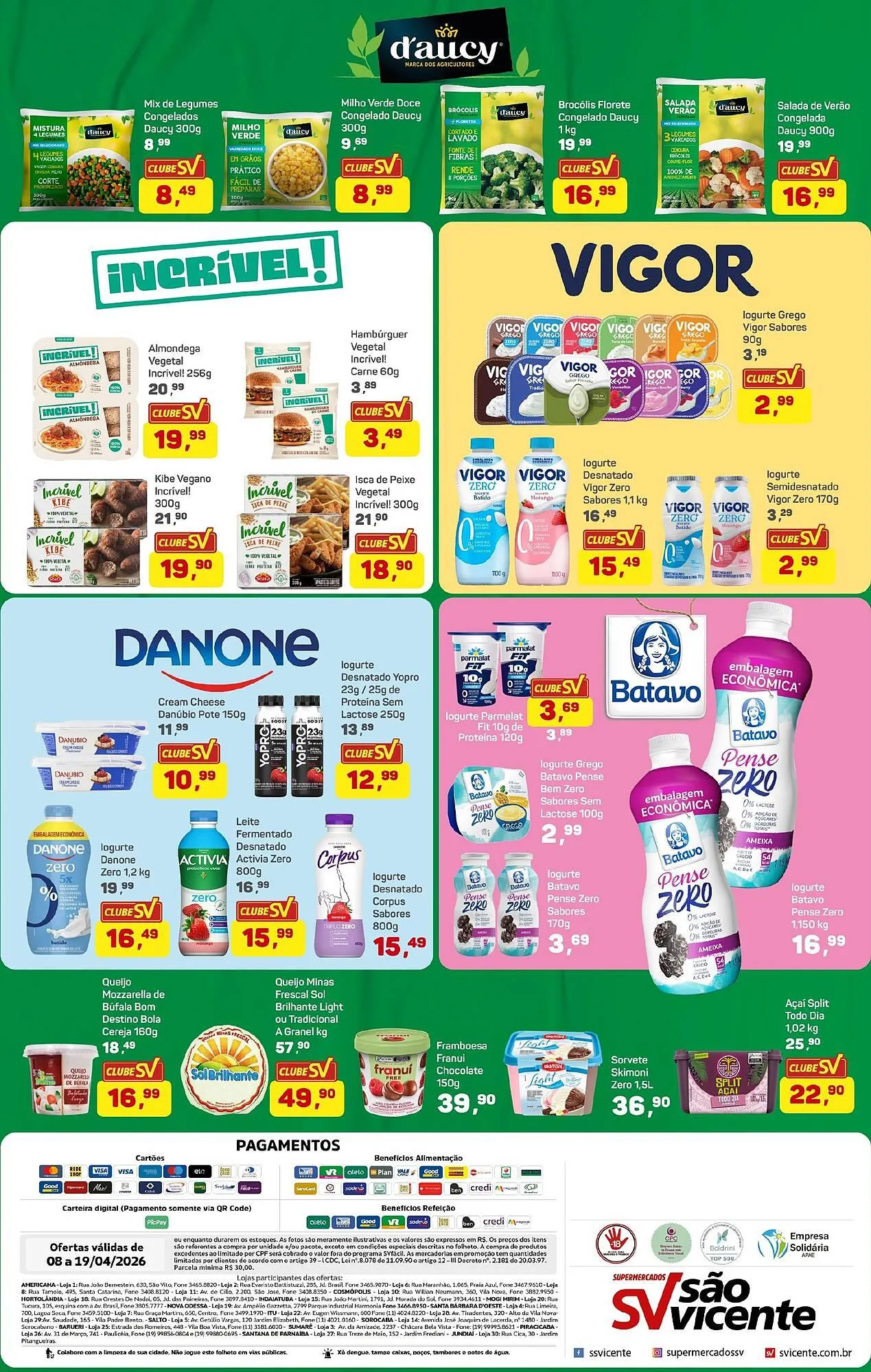 Encarte de Catálogo Supermercados São Vicente 8 de abril até 19 de abril 2026 - Pagina 4