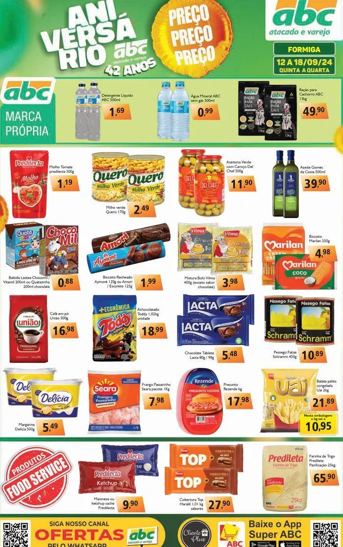 Encarte de Supermercados ABC Oferta Semanal Atacados - Formiga 12 de setembro até 18 de setembro 2024 - Pagina 1