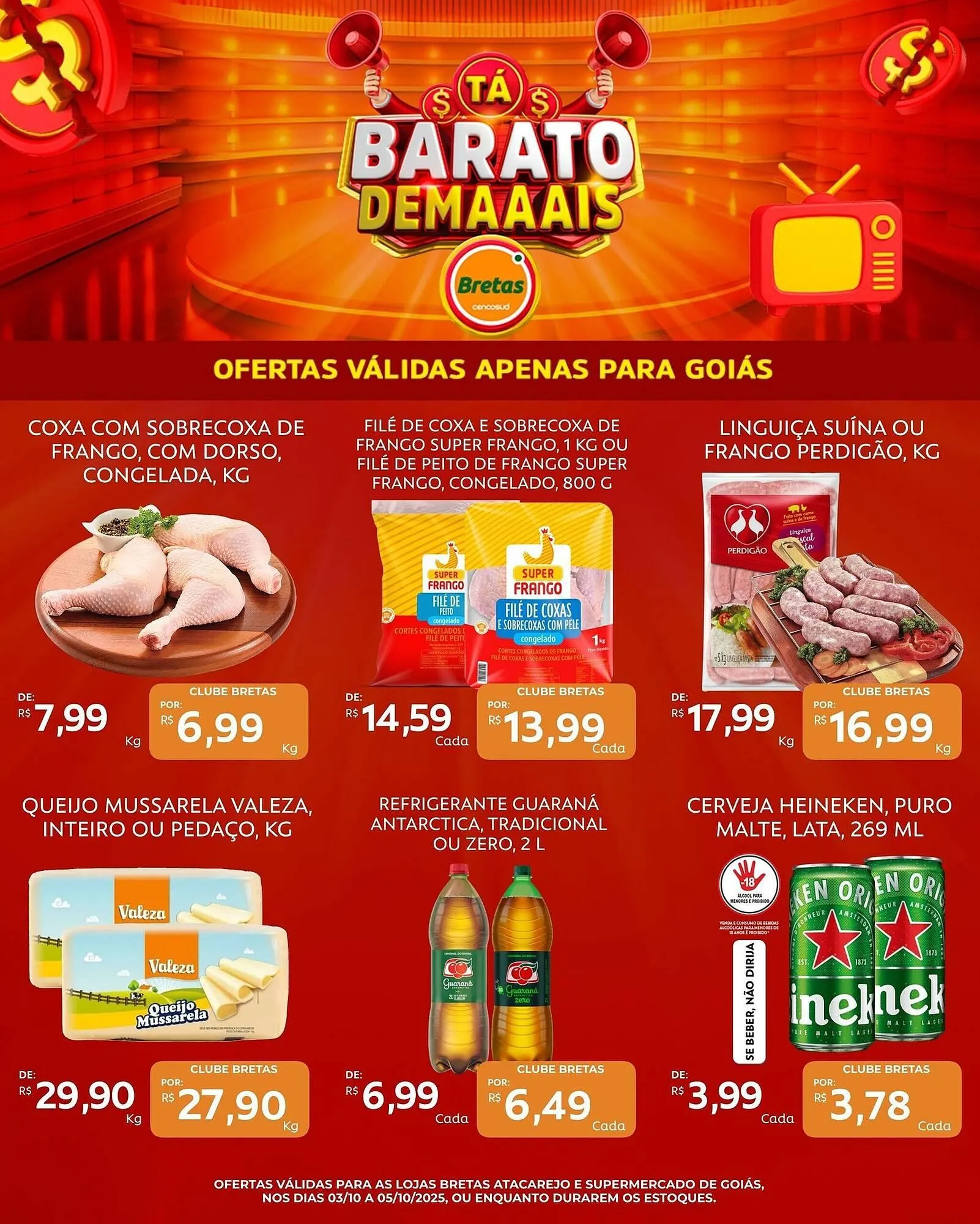 Encarte de Catálogo Supermercados Bretas 3 de outubro até 5 de outubro 2025 - Pagina 2